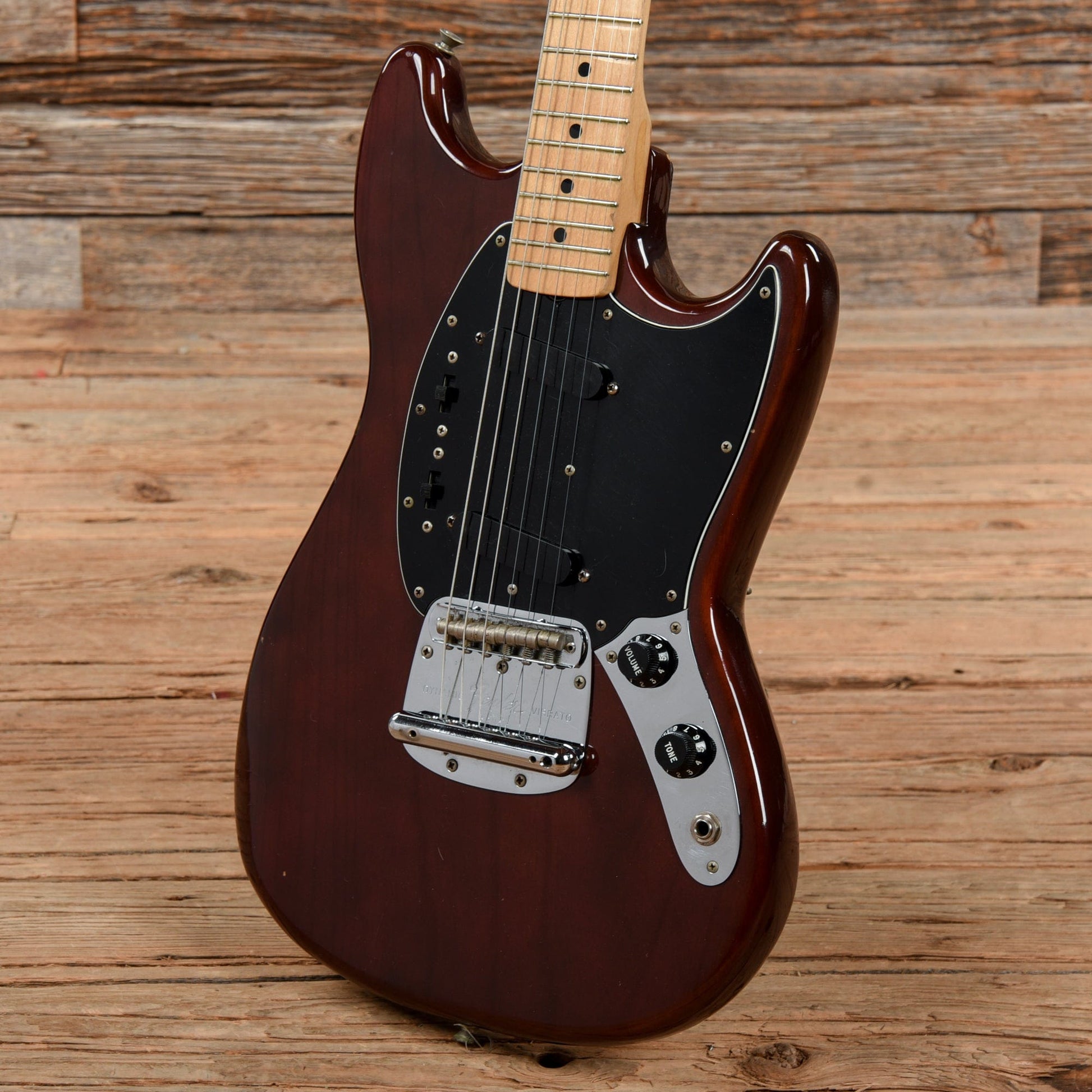 Fender Mustang Mocha 1978 Electric Guitars / Solid Body