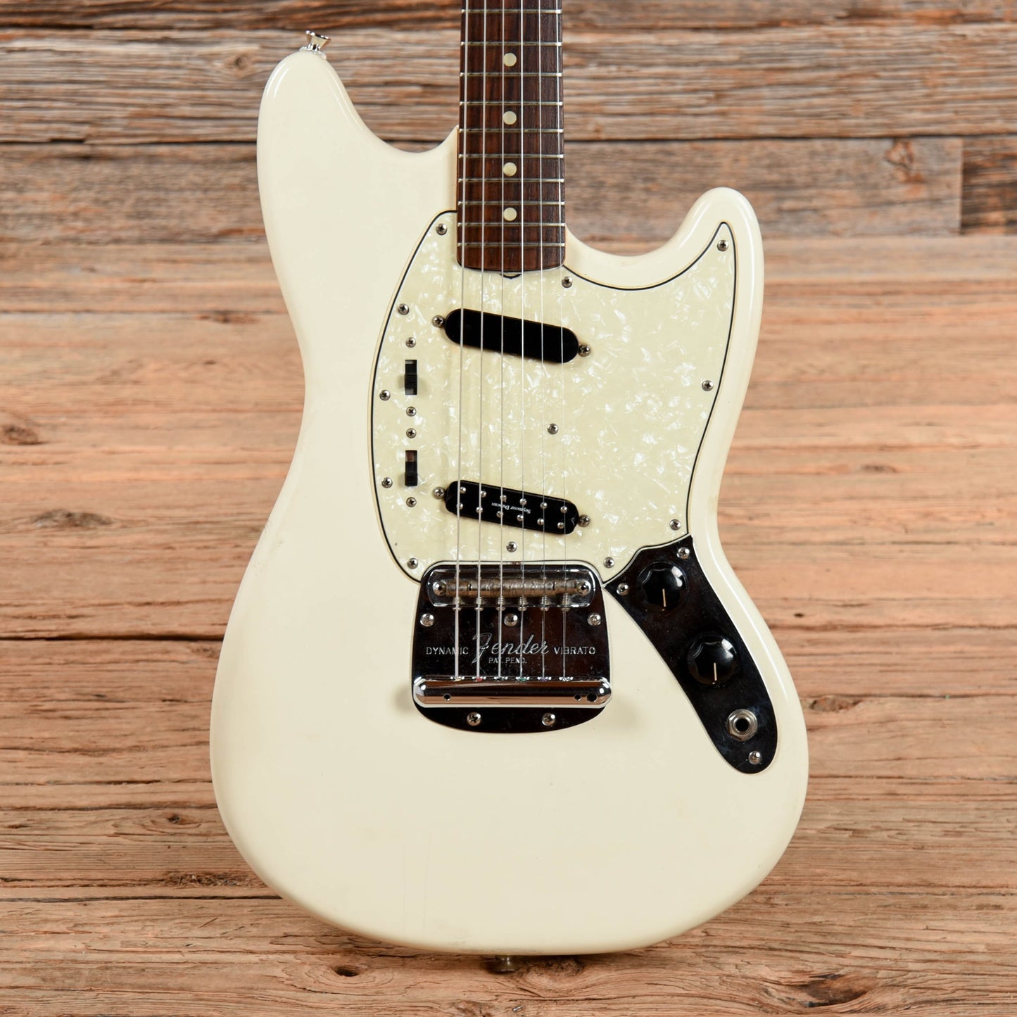 Fender Mustang Olympic White 1966 Electric Guitars / Solid Body