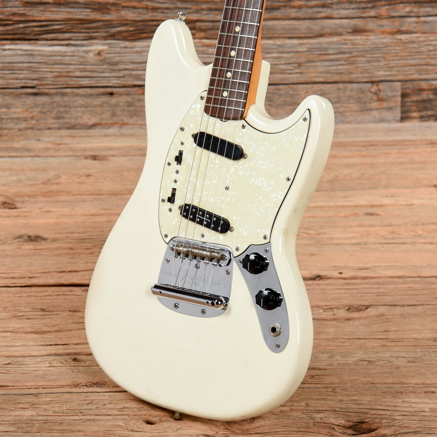 Fender Mustang Olympic White 1966 Electric Guitars / Solid Body