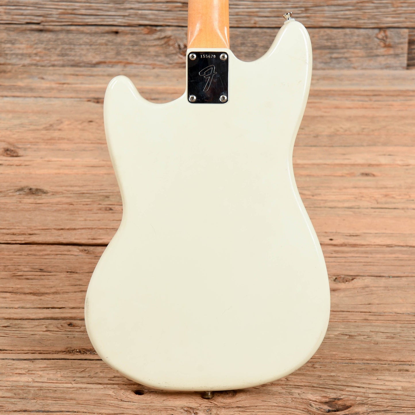 Fender Mustang Olympic White 1966 Electric Guitars / Solid Body