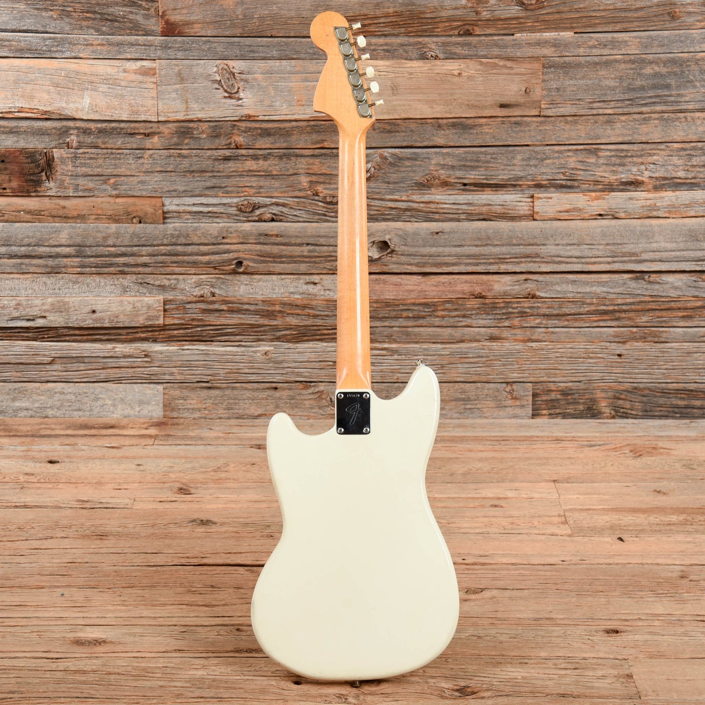 Fender Mustang Olympic White 1966 Electric Guitars / Solid Body