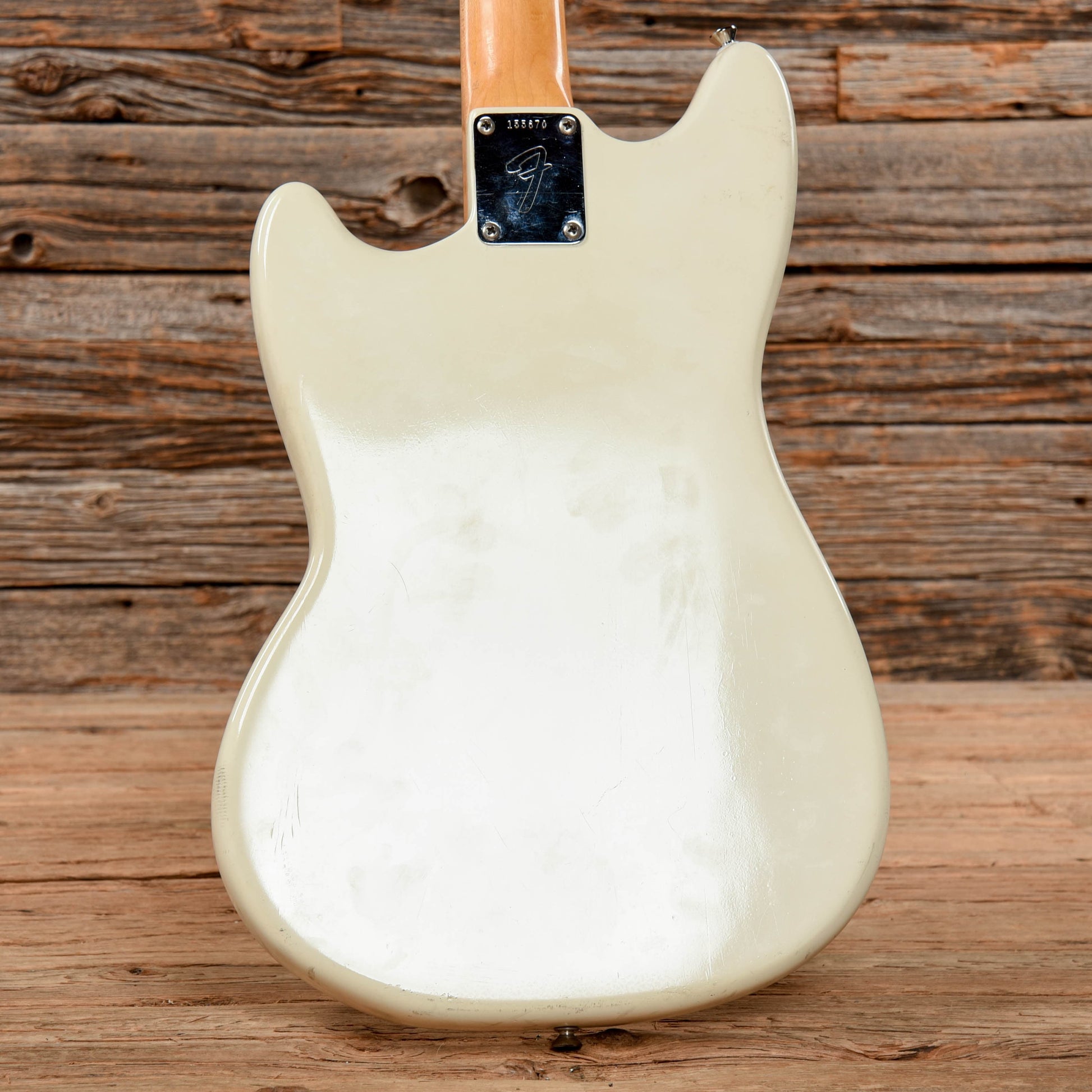 Fender Mustang Olympic White 1966 Electric Guitars / Solid Body