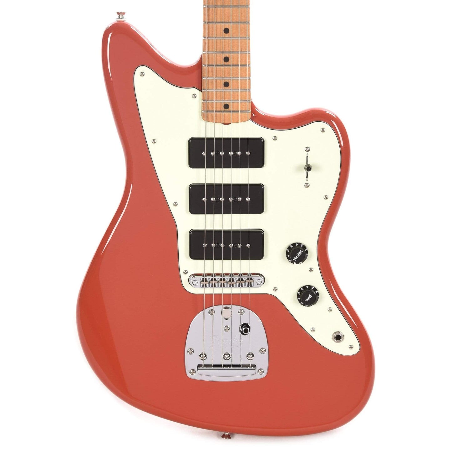 Fender Noventa Jazzmaster Fiesta Red Electric Guitars / Solid Body