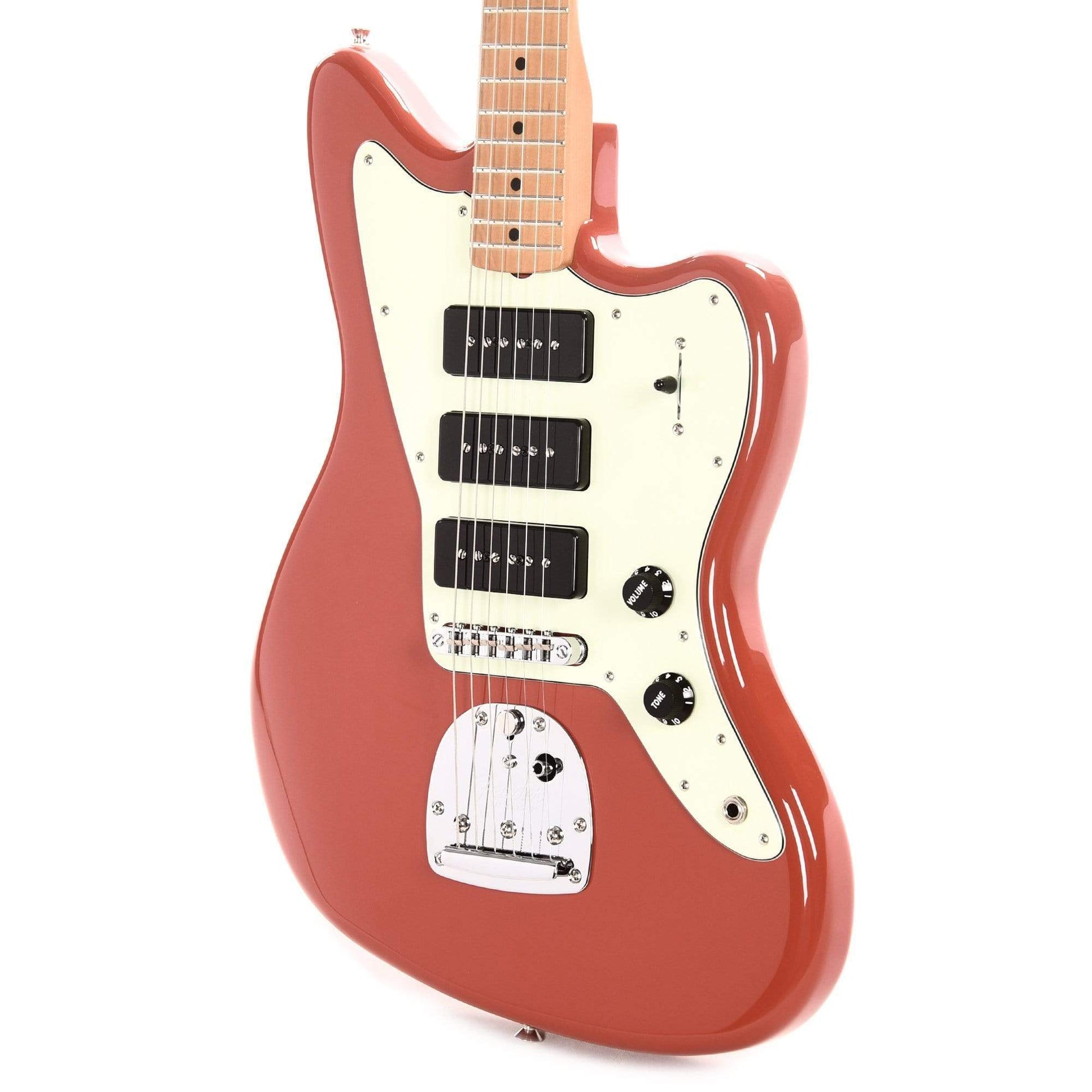 Fender Noventa Jazzmaster Fiesta Red Electric Guitars / Solid Body