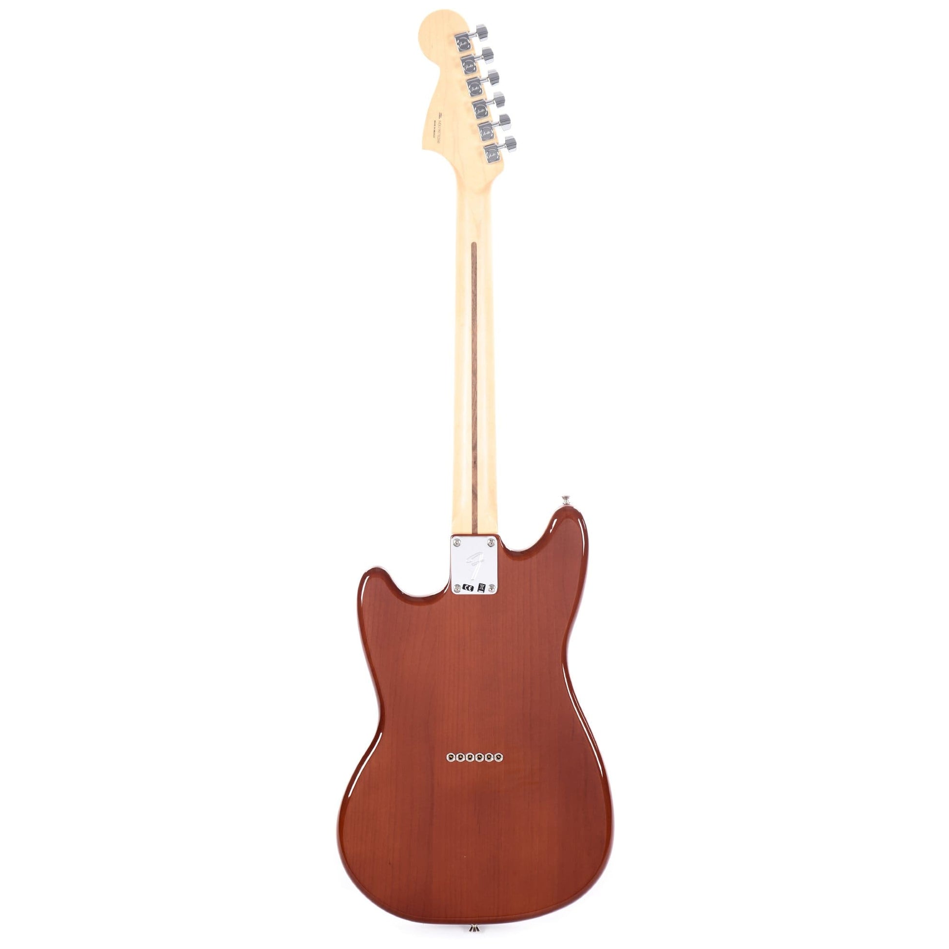 Fender Offset Series Mustang Faded Mocha FSR w/White Pearl Pickguard Electric Guitars / Solid Body