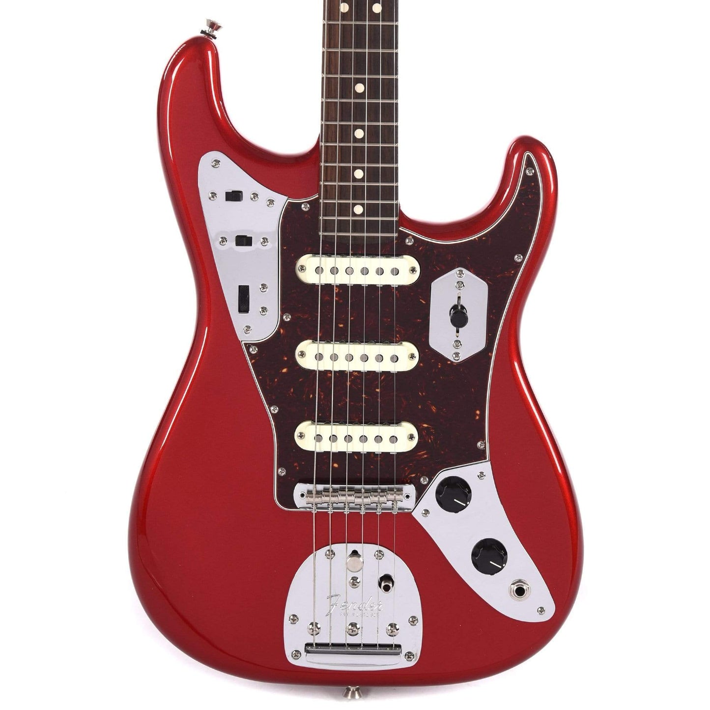 Fender Parallel Universe Jaguar Stratocaster Candy Apple Red Electric Guitars / Solid Body