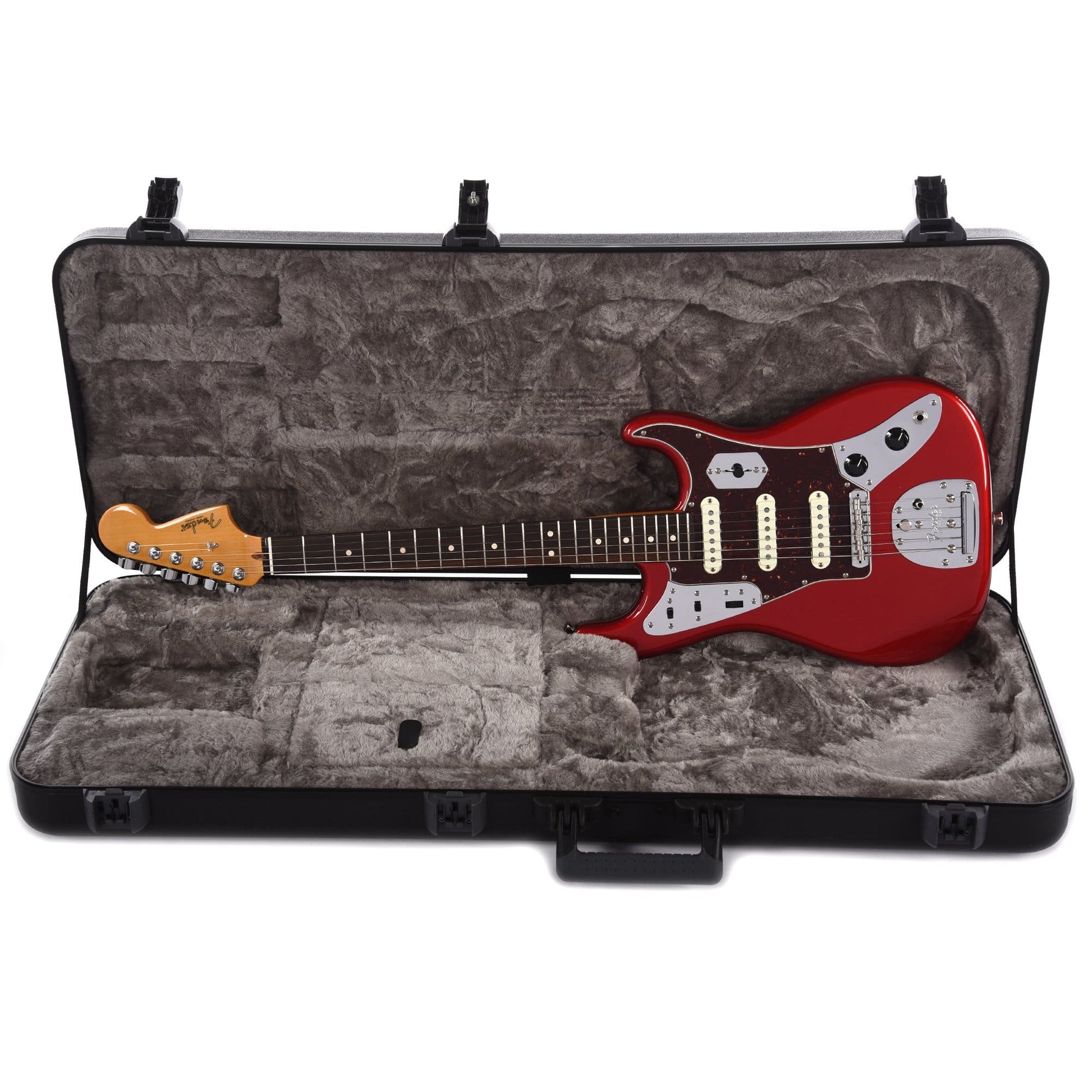 Fender Parallel Universe Jaguar Stratocaster Candy Apple Red Electric Guitars / Solid Body