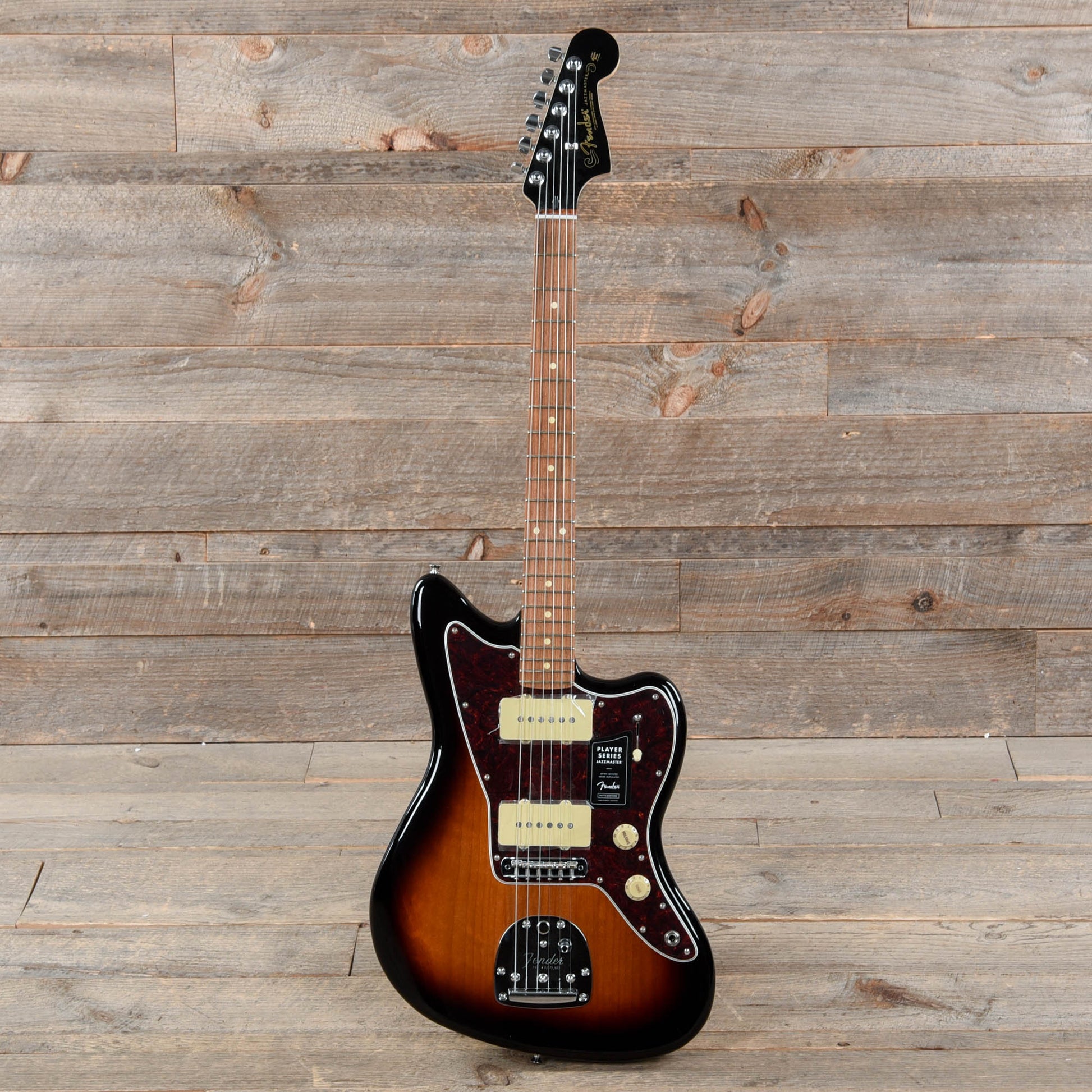 Fender Player Jazzmaster 3-Color Sunburst w/Black Headcap Electric Guitars / Solid Body