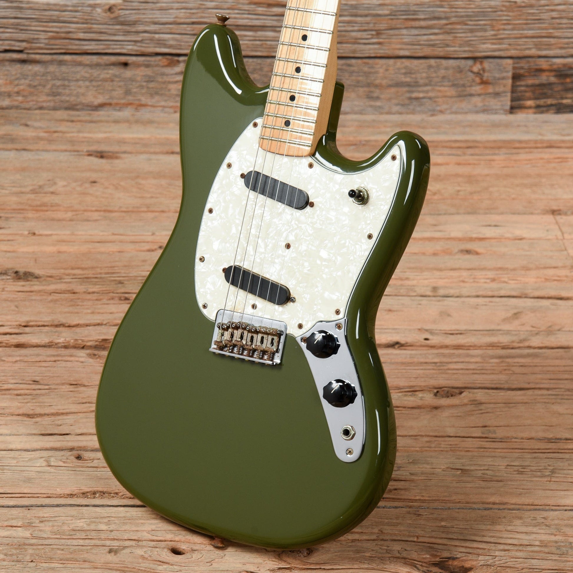 Fender Player Mustang Olive Green 2017 Electric Guitars / Solid Body