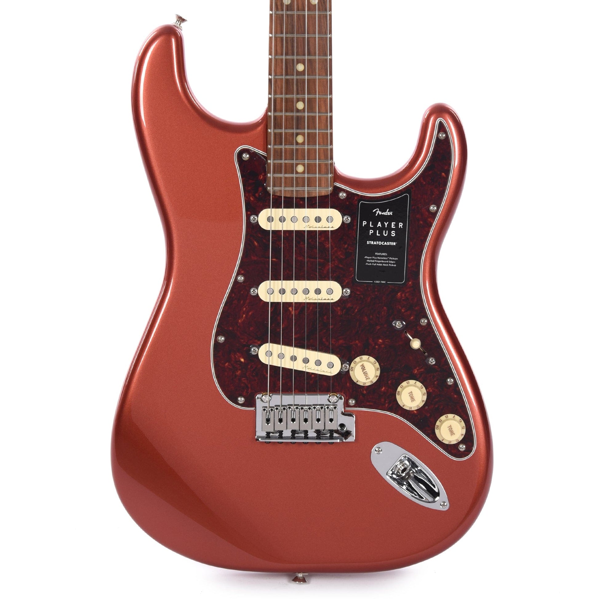 Fender Player Plus Stratocaster Aged Candy Apple Red Electric Guitars / Solid Body