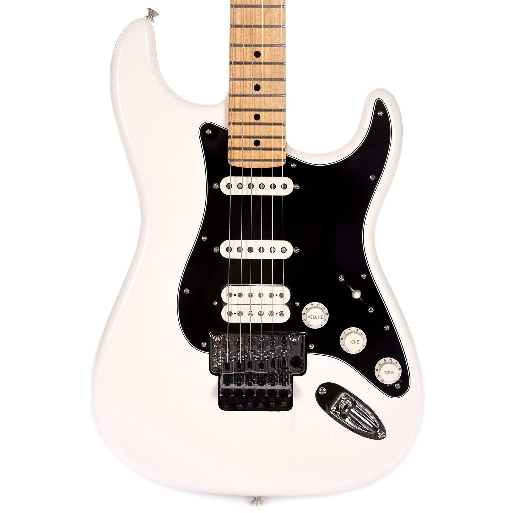 Fender Player Stratocaster Floyd Rose HSS Polar White Bundle w/Fender Gig Bag, Stand, Cable, Tuner, Picks and Strings Electric Guitars / Solid Body