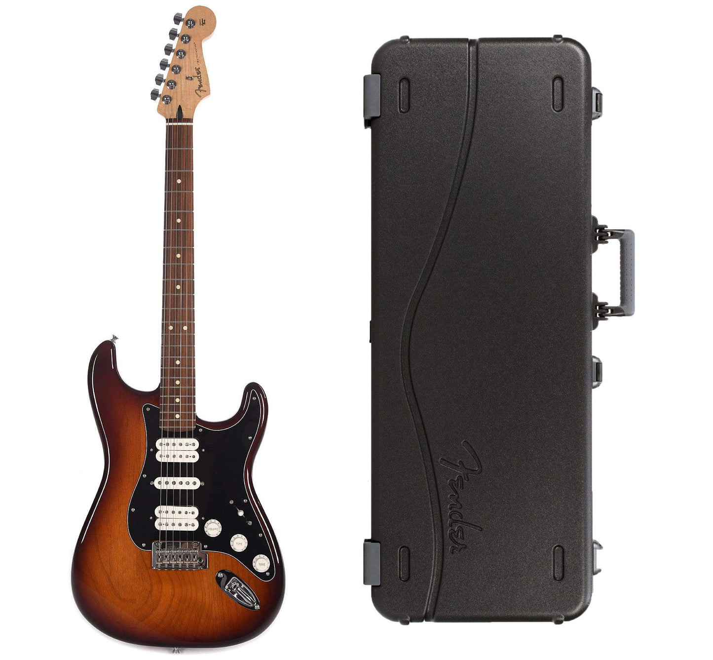 Fender Player Stratocaster HSH Tobacco Sunburst Bundle w/Fender Molded Hardshell Case Electric Guitars / Solid Body