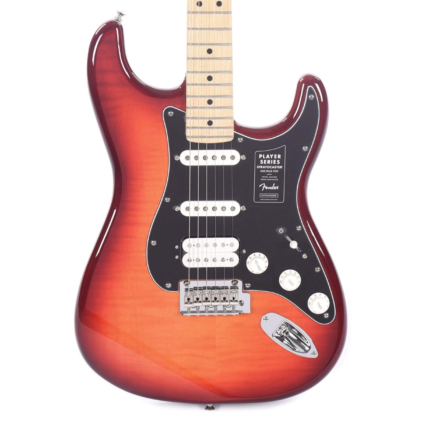 Fender Player Stratocaster HSS Plus Top Aged Cherry Burst Electric Guitars / Solid Body