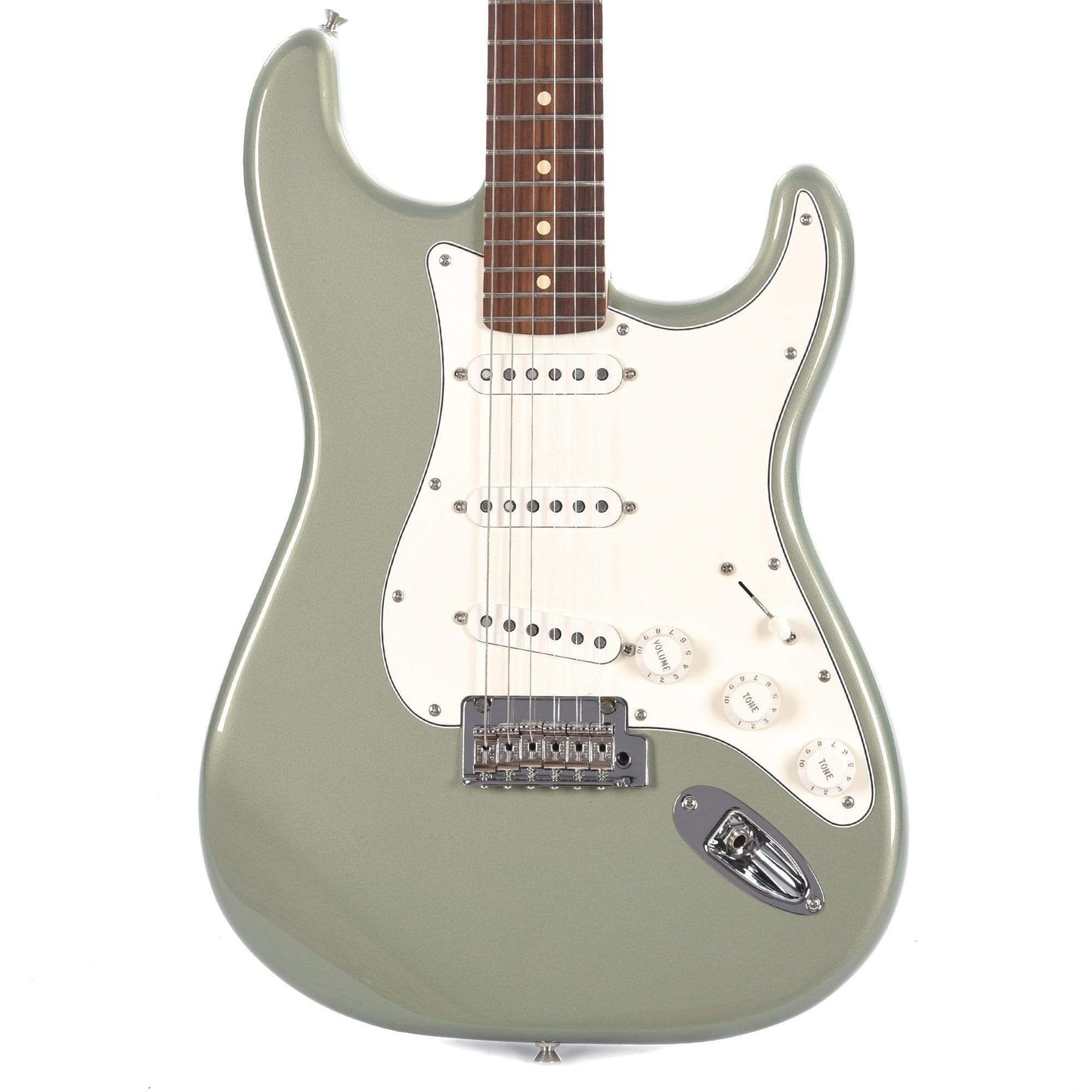 Fender Player Stratocaster PF Sage Green Metallic Bundle w/Fender Gig Bag, Stand, Cable, Tuner, Picks and Strings Electric Guitars / Solid Body