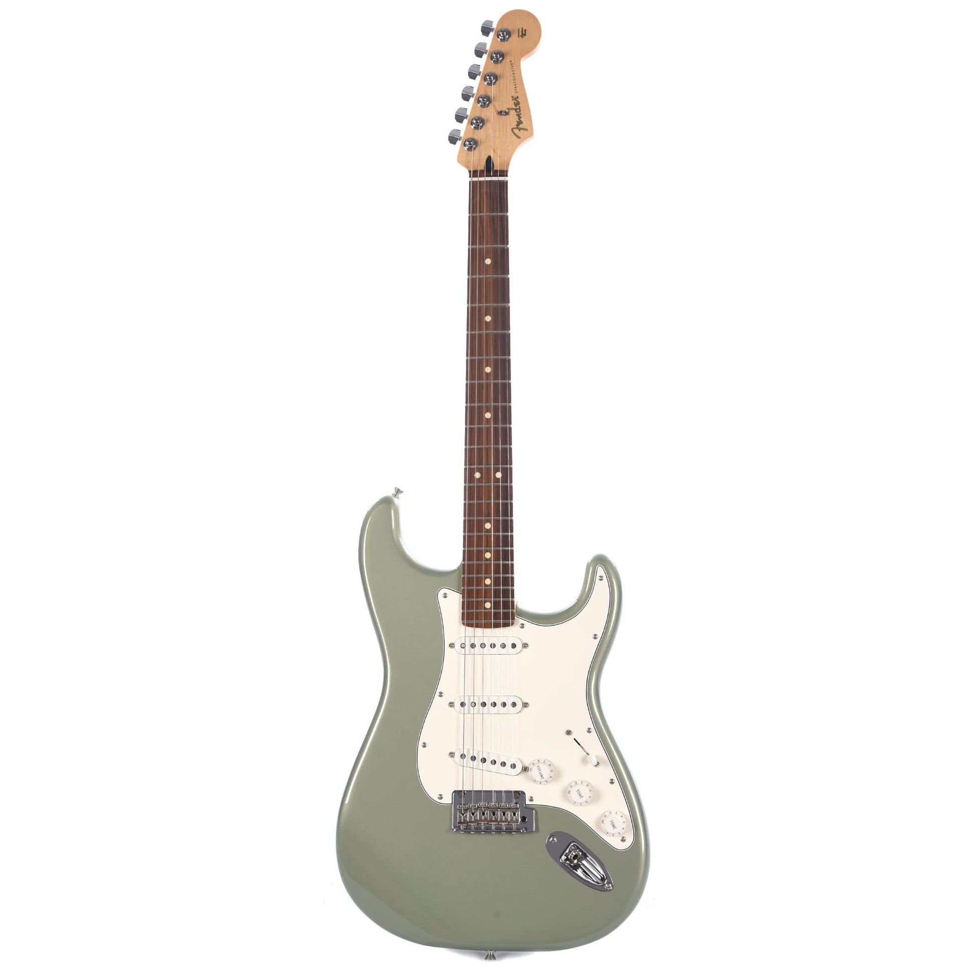 Fender Player Stratocaster PF Sage Green Metallic Bundle w/Fender Gig Bag, Stand, Cable, Tuner, Picks and Strings Electric Guitars / Solid Body