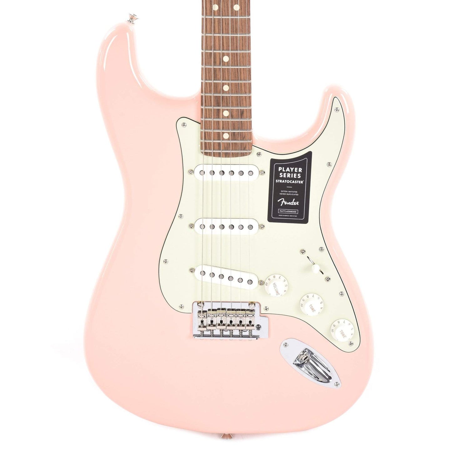 Fender Player Stratocaster Shell Pink w/3-Ply Mint Pickguard Electric Guitars / Solid Body