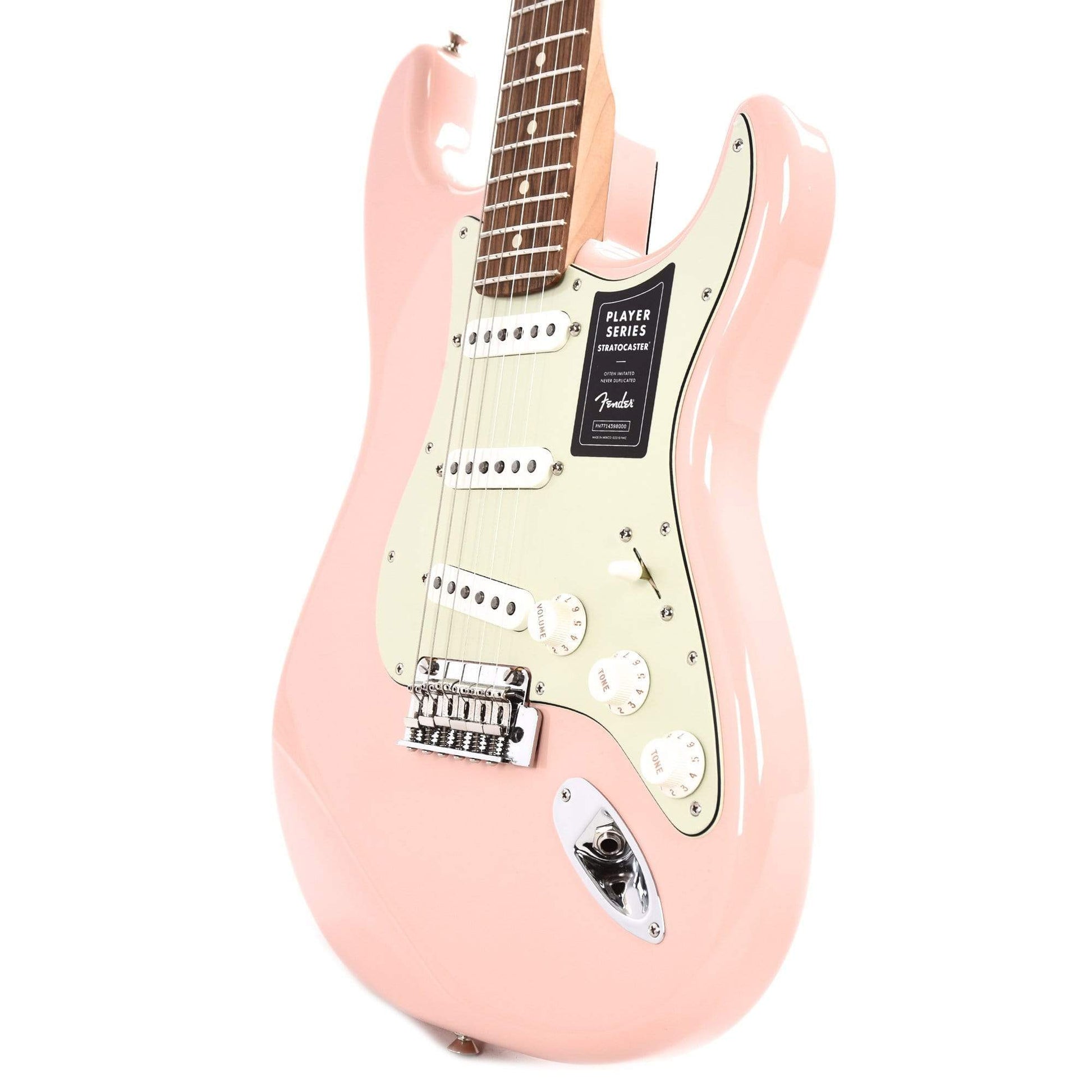 Fender Player Stratocaster Shell Pink w/3-Ply Mint Pickguard Electric Guitars / Solid Body