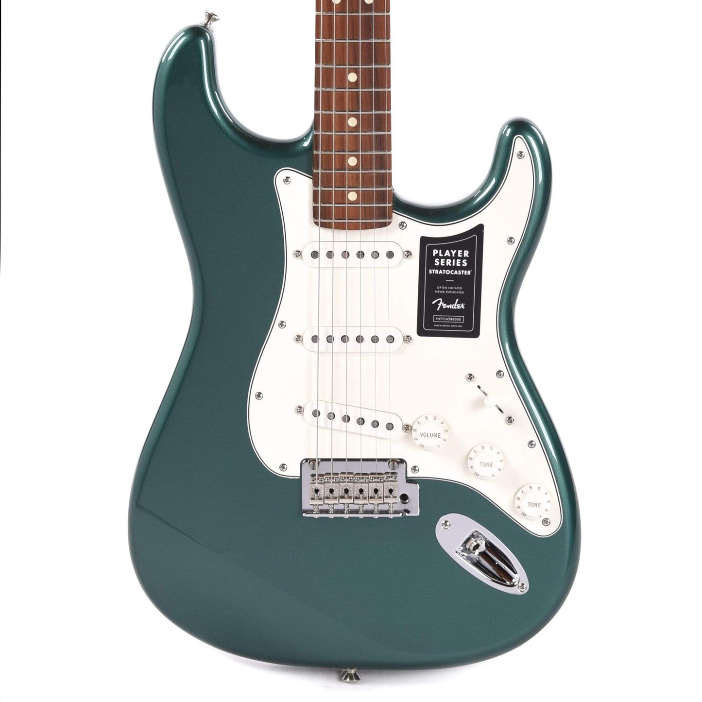 Fender Player Stratocaster Sherwood Green Metallic w/3-Ply Parchment Pickguard Electric Guitars / Solid Body