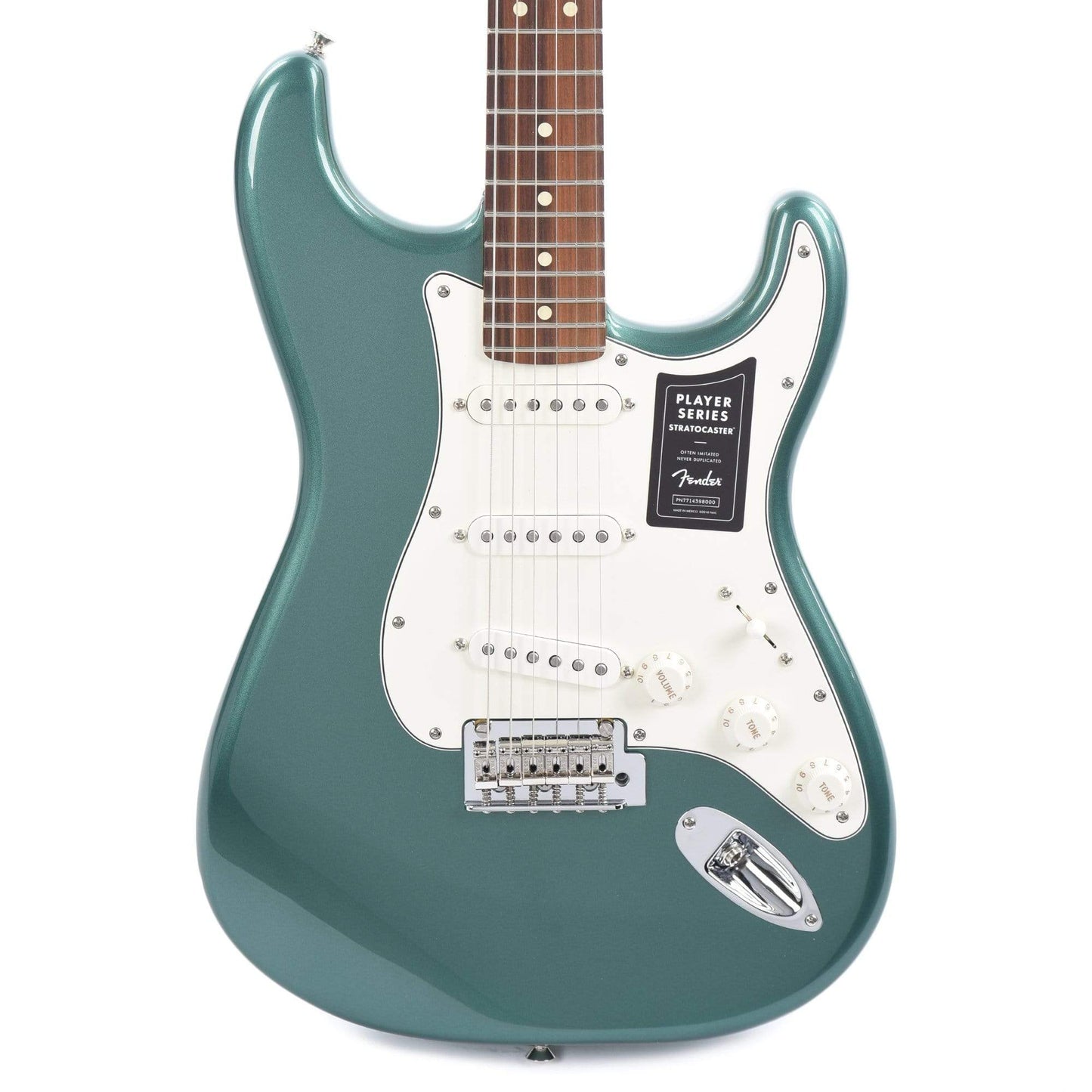 Fender Player Stratocaster Sherwood Green Metallic w/3-Ply Parchment Pickguard Electric Guitars / Solid Body