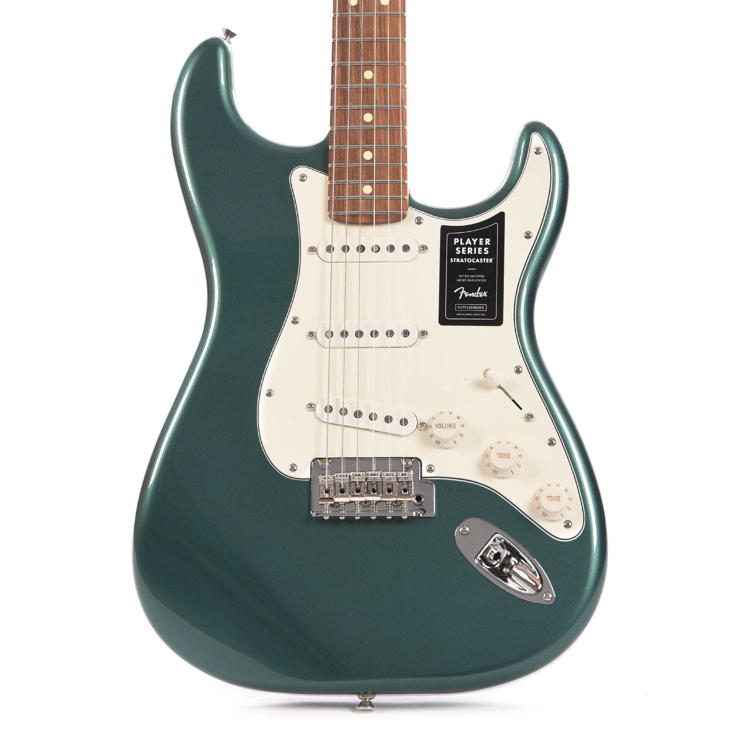 Fender Player Stratocaster Sherwood Green Metallic w/3-Ply Parchment Pickguard Electric Guitars / Solid Body