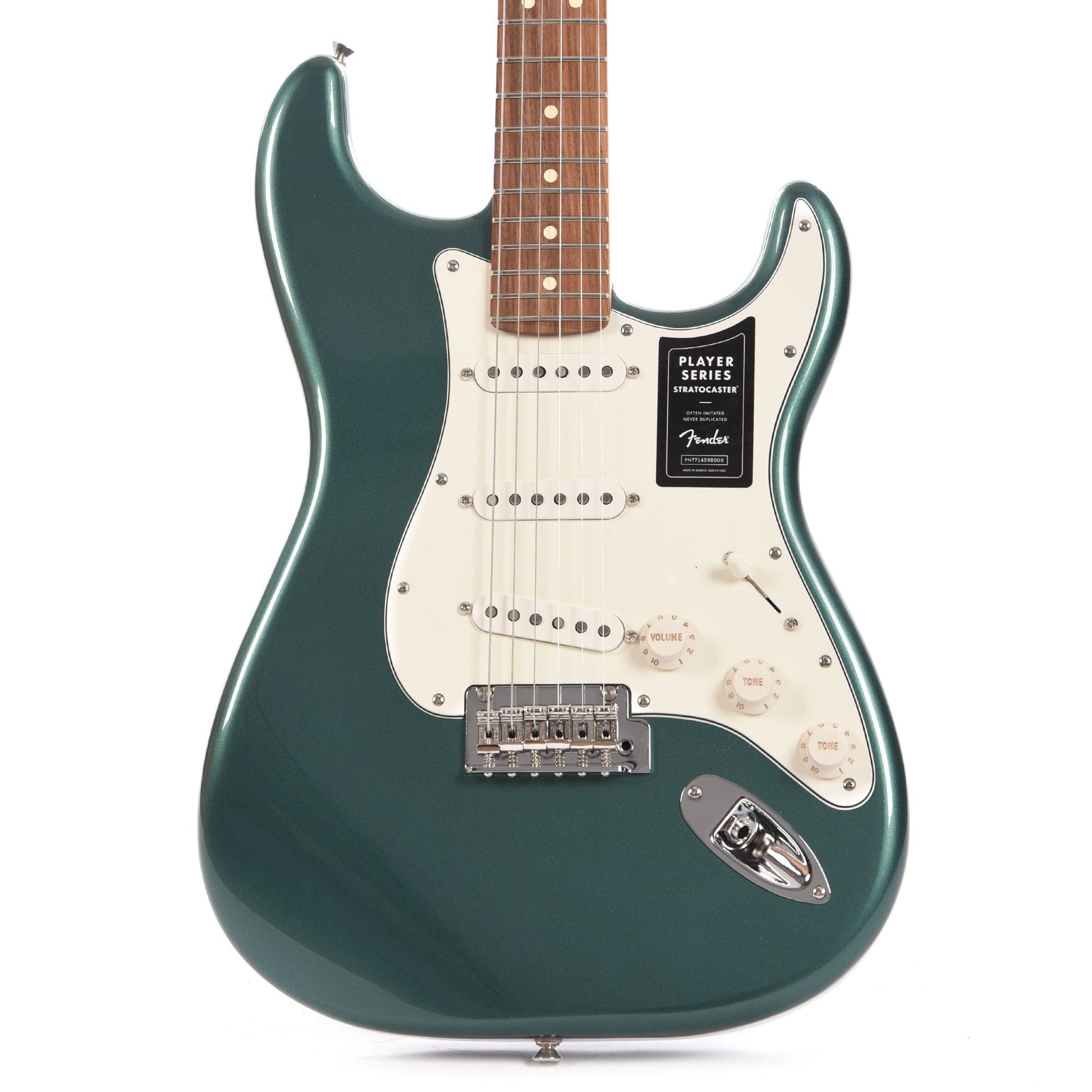 Fender Player Stratocaster Sherwood Green Metallic w/3-Ply Parchment Pickguard Electric Guitars / Solid Body