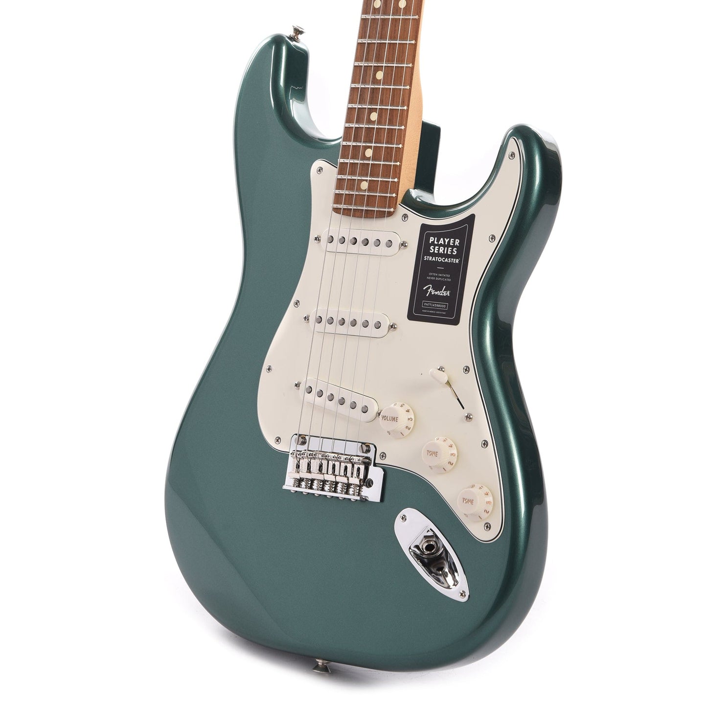 Fender Player Stratocaster Sherwood Green Metallic w/3-Ply Parchment Pickguard Electric Guitars / Solid Body