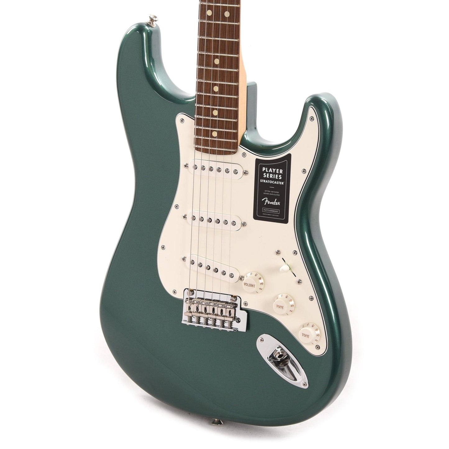 Fender Player Stratocaster Sherwood Green Metallic w/3-Ply Parchment Pickguard Electric Guitars / Solid Body