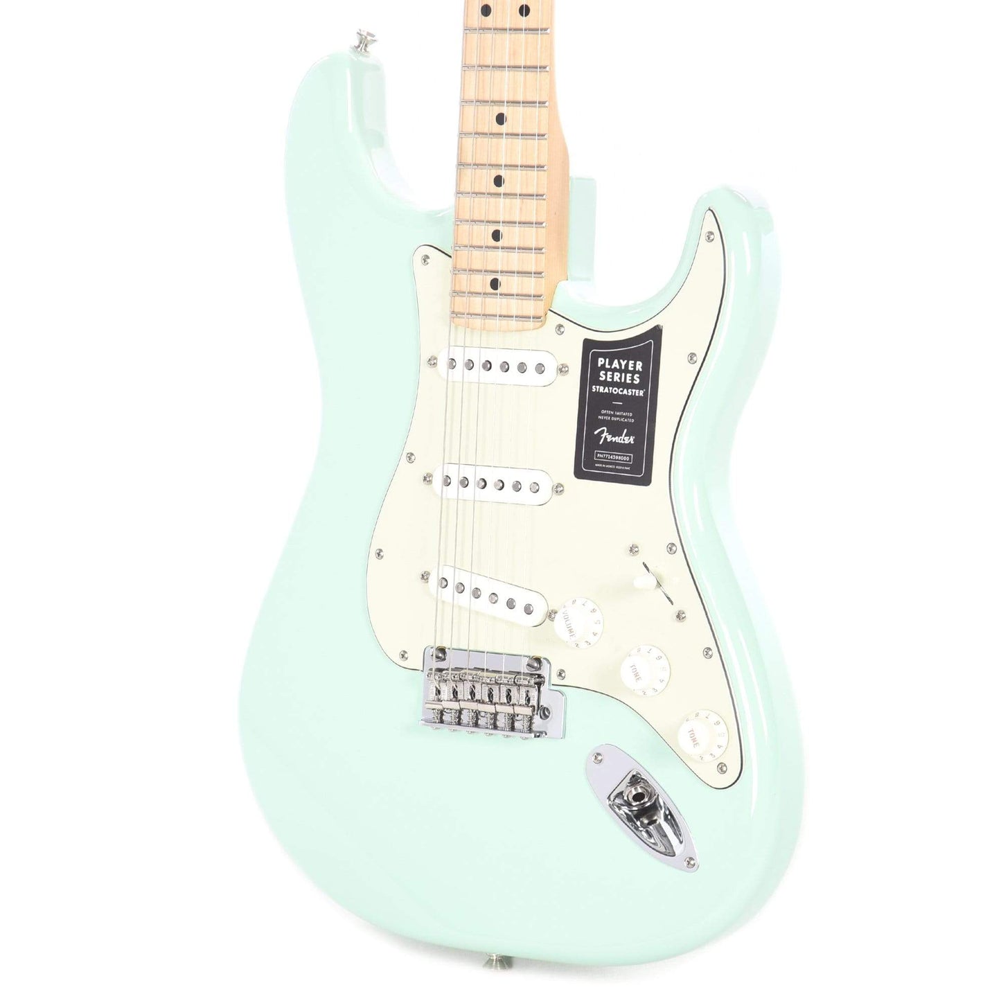 Fender Player Stratocaster Surf Green w/3-Ply Mint Pickguard Electric Guitars / Solid Body