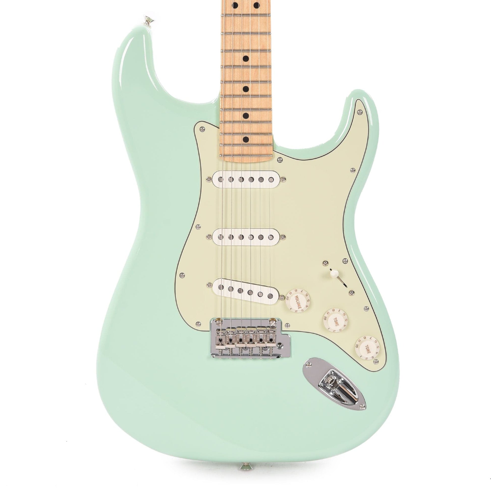 Fender Player Stratocaster Surf Green w/3-Ply Mint Pickguard Electric Guitars / Solid Body