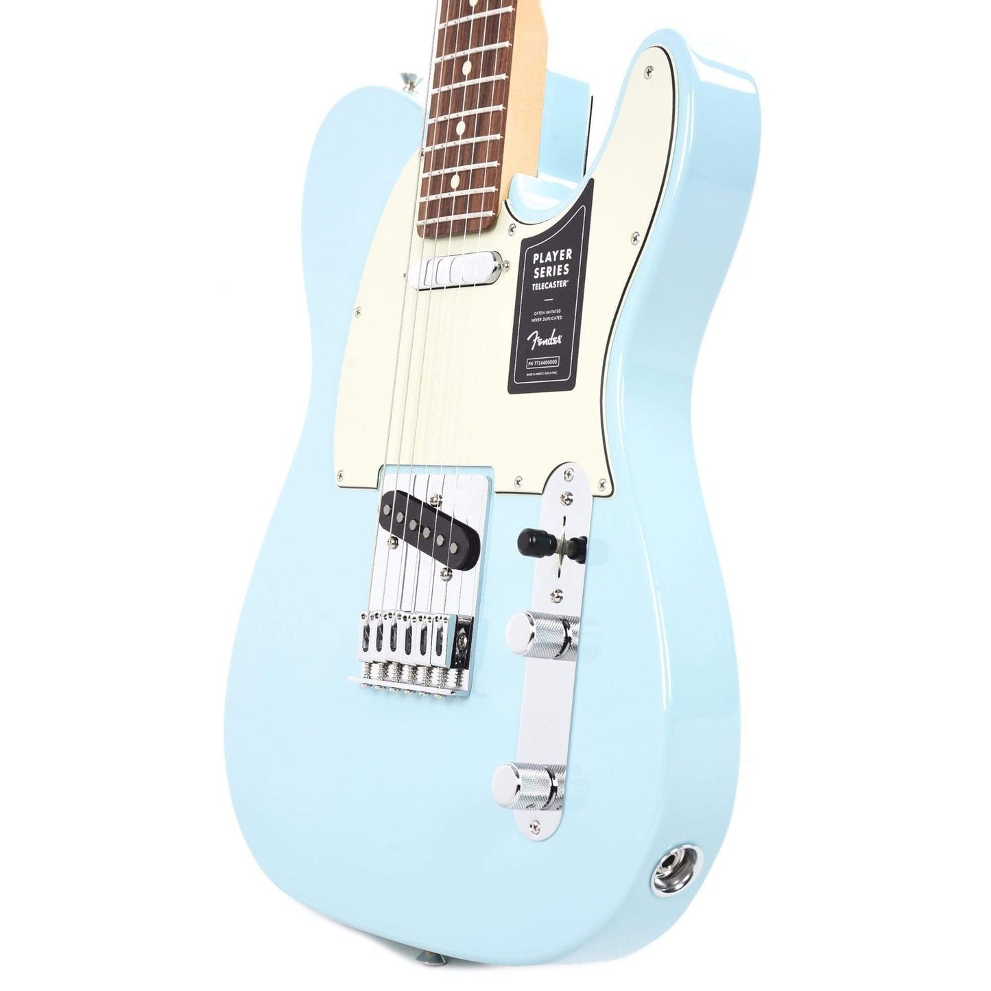 Fender Player Telecaster Daphne Blue w/3-Ply Mint Pickguard Electric Guitars / Solid Body