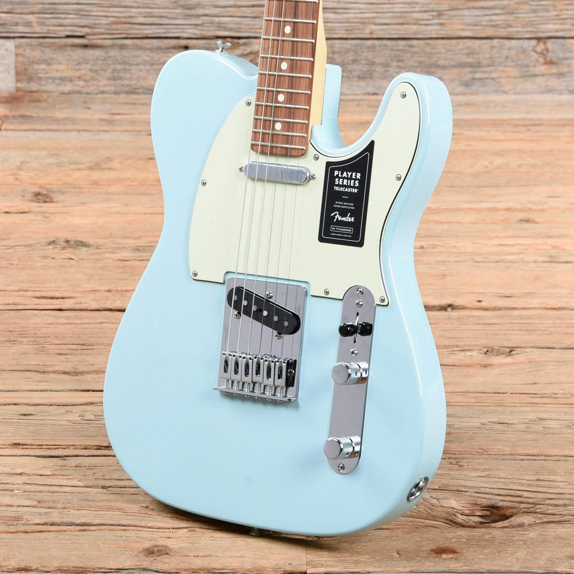 Fender Player Telecaster Daphne Blue w/3-Ply Mint Pickguard Electric Guitars / Solid Body