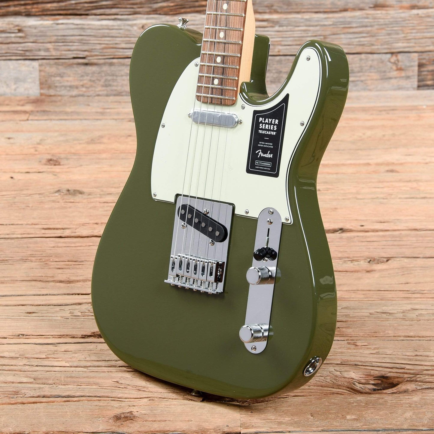 Fender Player Telecaster Olive w/3-Ply Mint Pickguard Electric Guitars / Solid Body