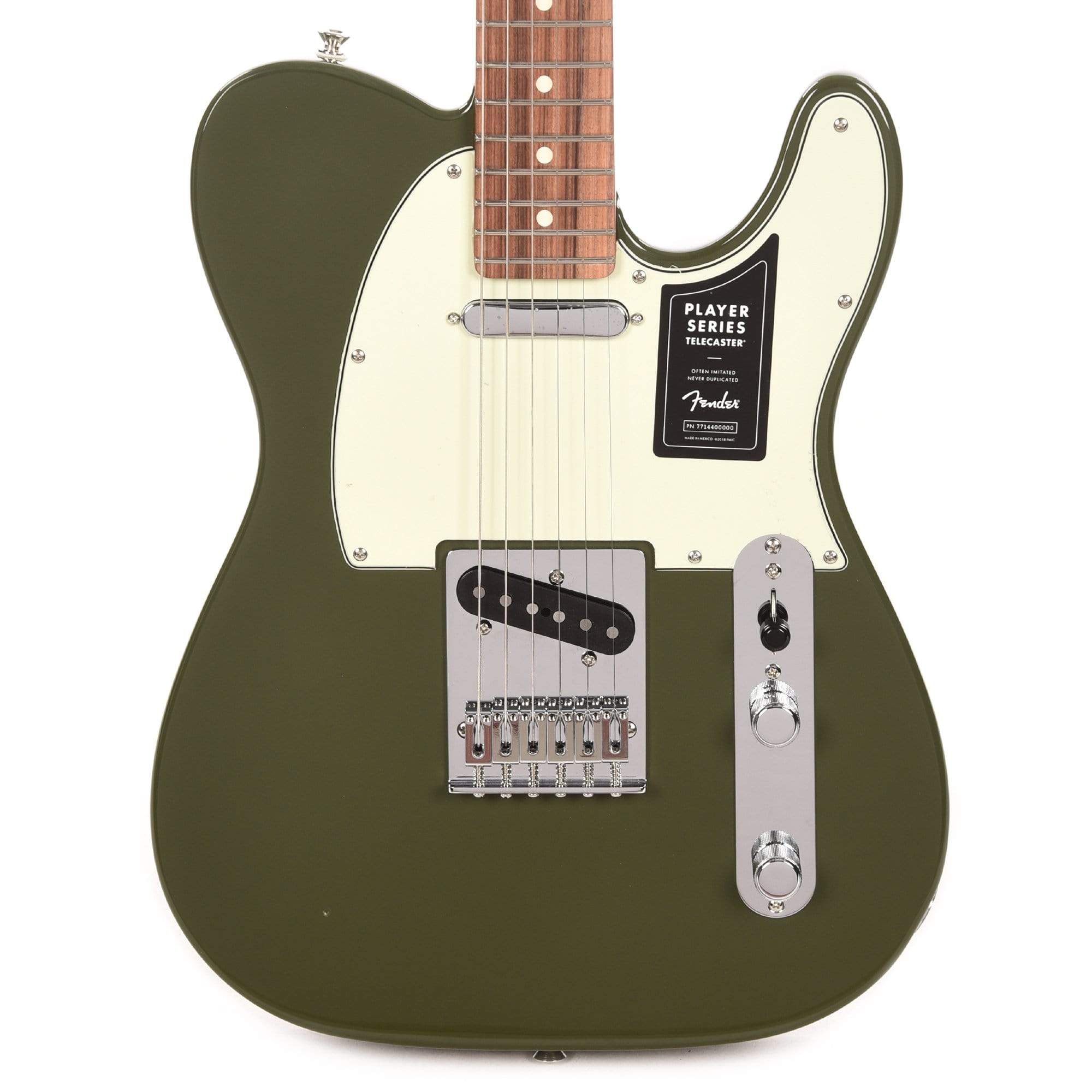 Fender Player Telecaster Olive w/3-Ply Mint Pickguard – Chicago Music ...