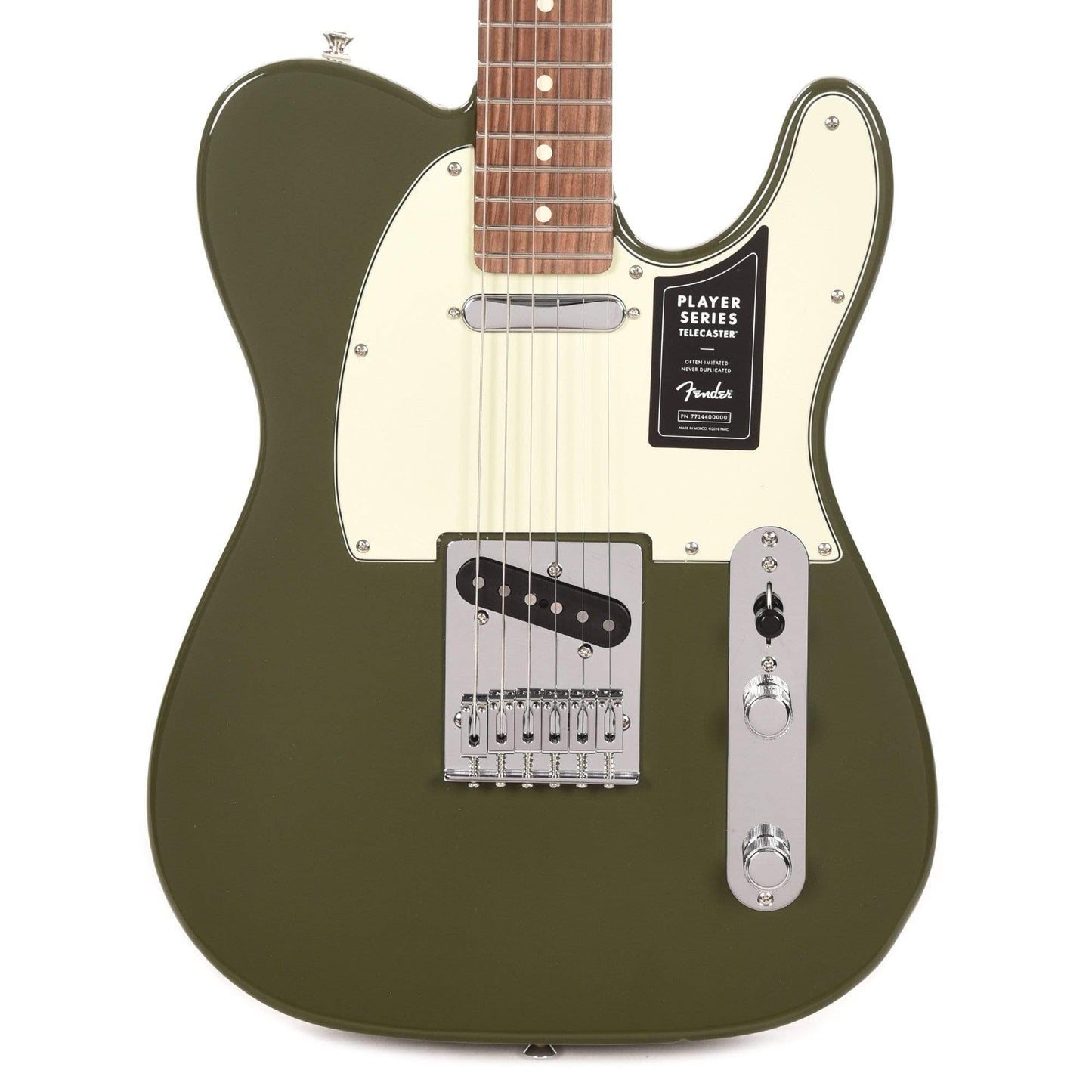 Fender Player Telecaster Olive w/3-Ply Mint Pickguard Electric Guitars / Solid Body