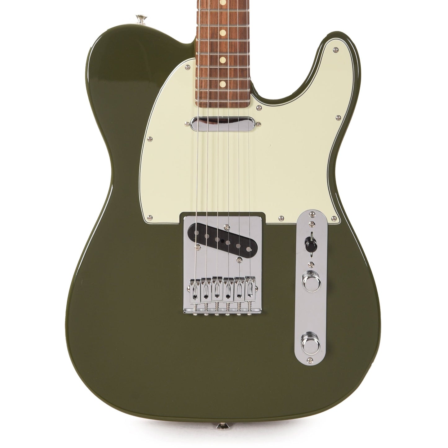 Fender Player Telecaster Olive w/3-Ply Mint Pickguard Electric Guitars / Solid Body