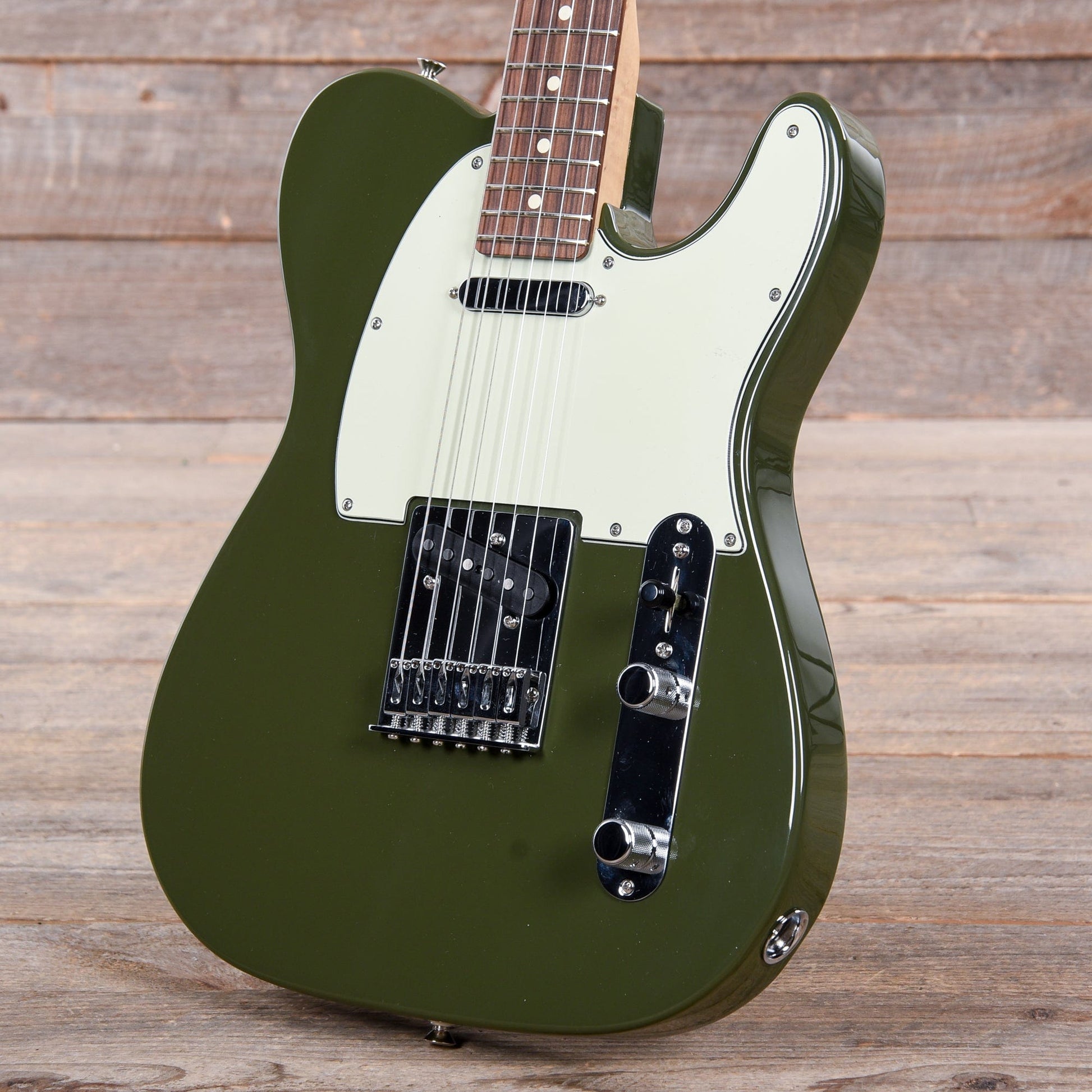 Fender Player Telecaster Olive w/3-Ply Mint Pickguard Electric Guitars / Solid Body