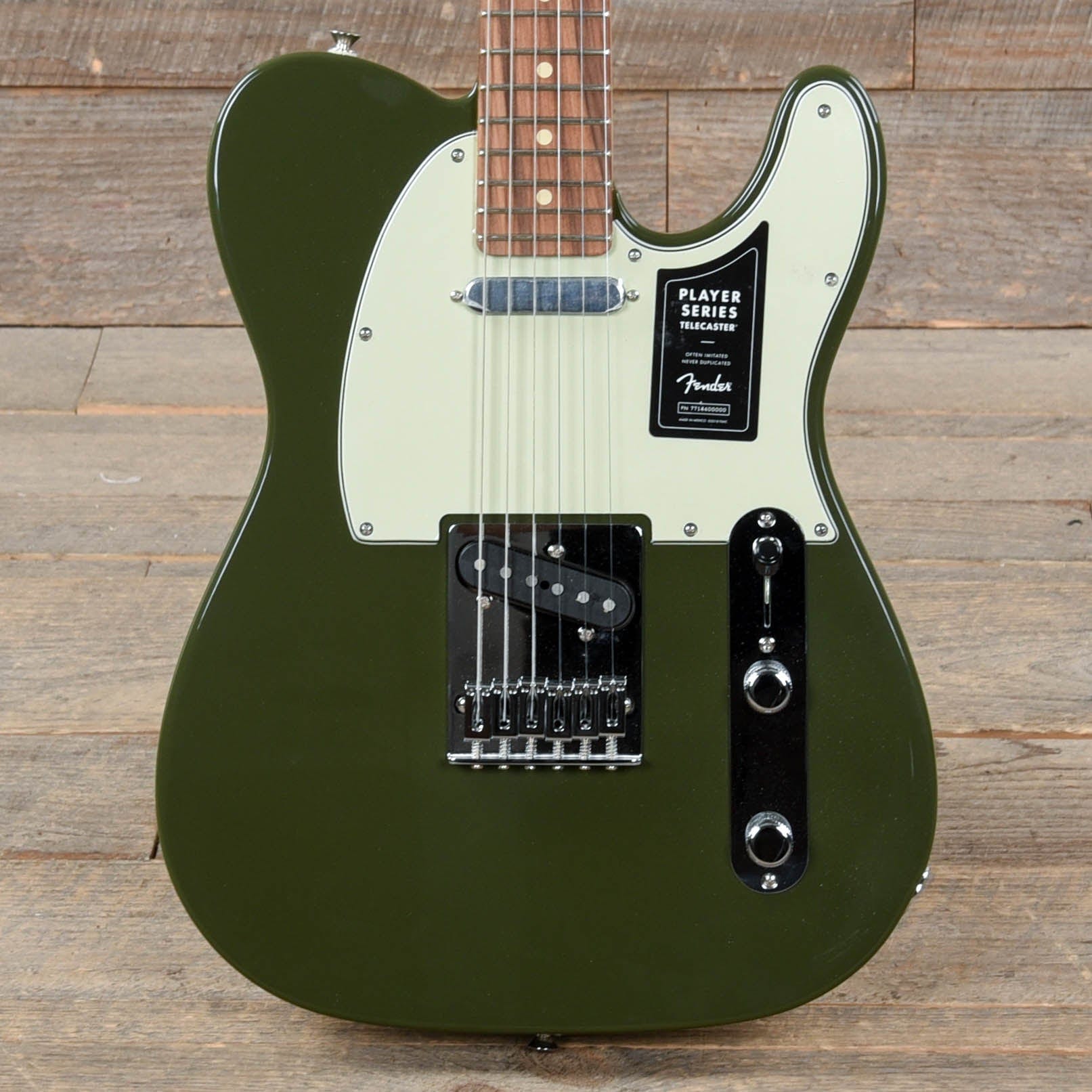 Fender Player Telecaster Olive w/3-Ply Mint Pickguard Electric Guitars / Solid Body