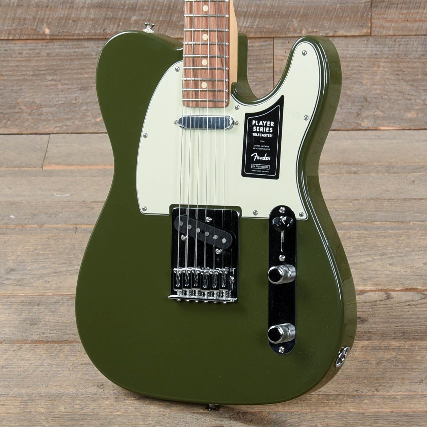 Fender Player Telecaster Olive w/3-Ply Mint Pickguard Electric Guitars / Solid Body