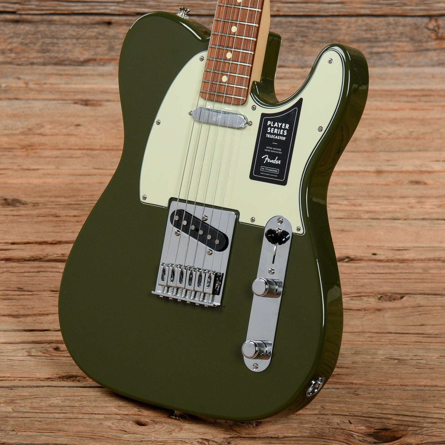 Fender Player Telecaster Olive w/3-Ply Mint Pickguard Electric Guitars / Solid Body