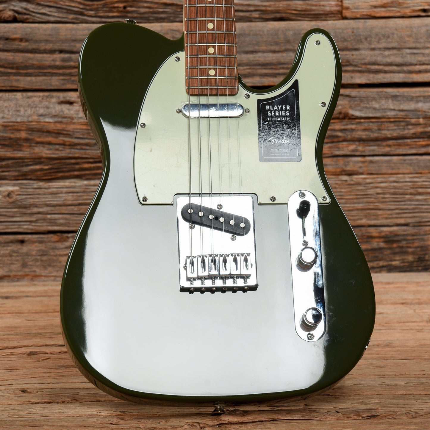 Fender Player Telecaster Olive w/3-Ply Mint Pickguard Electric Guitars / Solid Body