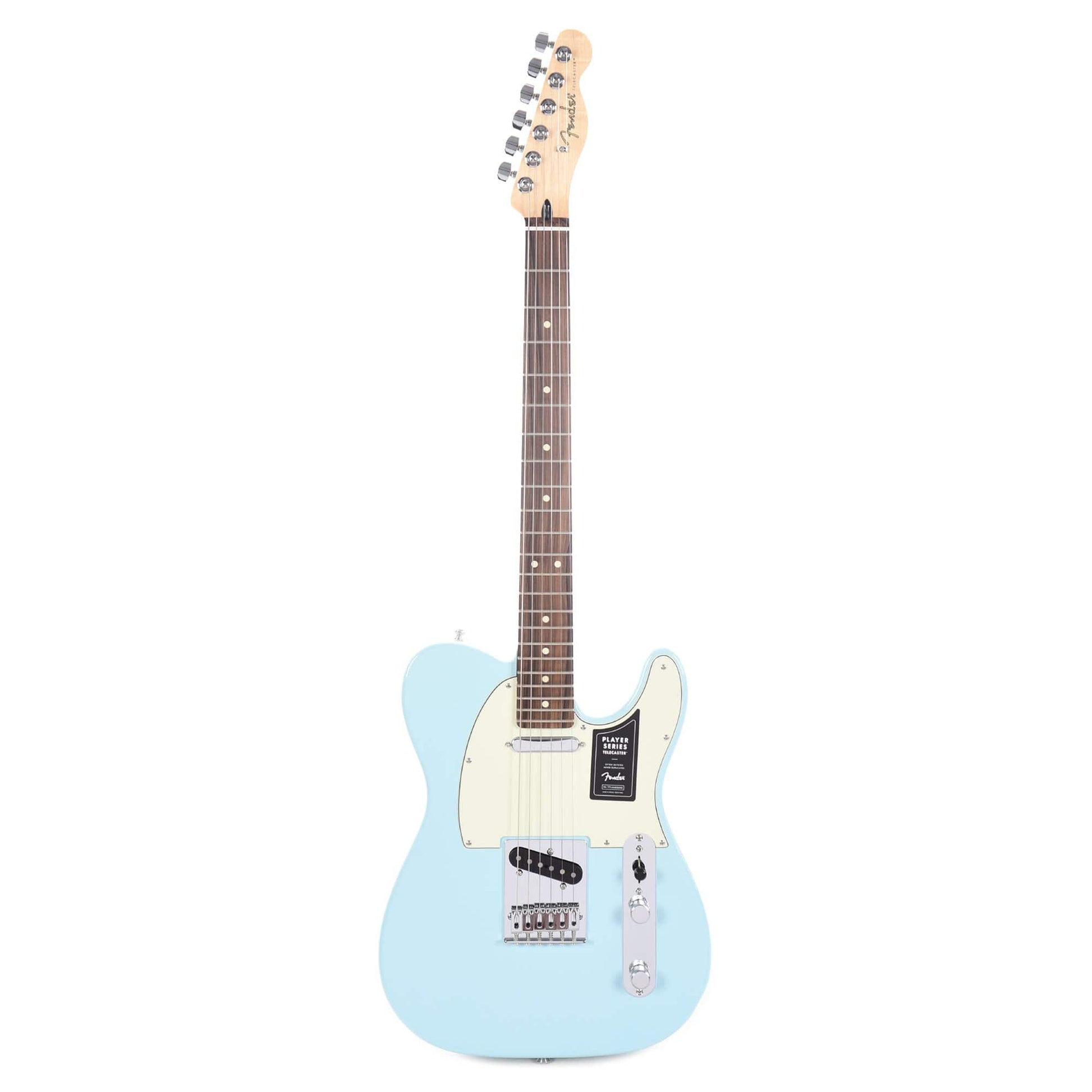 Fender Player Telecaster PF Daphne Blue w/3-Ply Mint Pickguard Electric Guitars / Solid Body