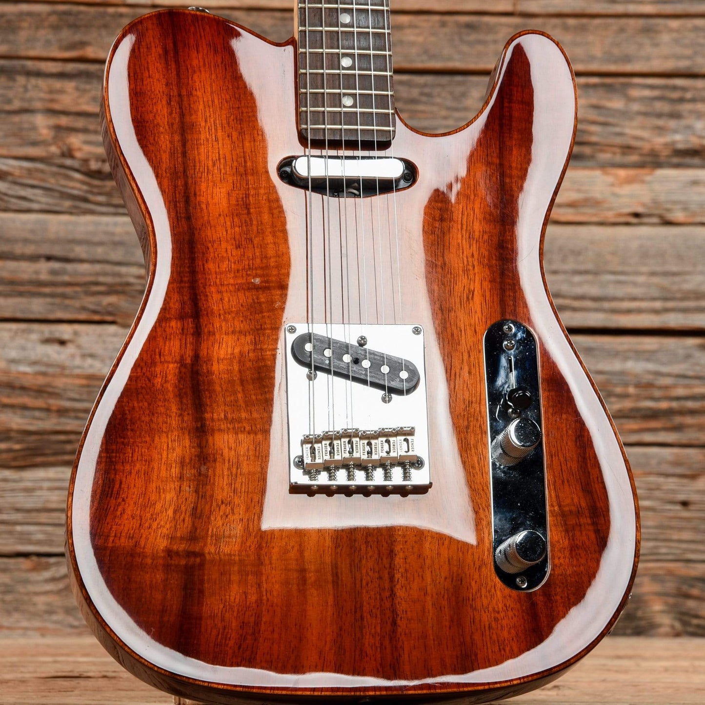 Fender Select Carved Koa Top Telecaster Sienna Edge Burst 2012 Electric Guitars / Solid Body