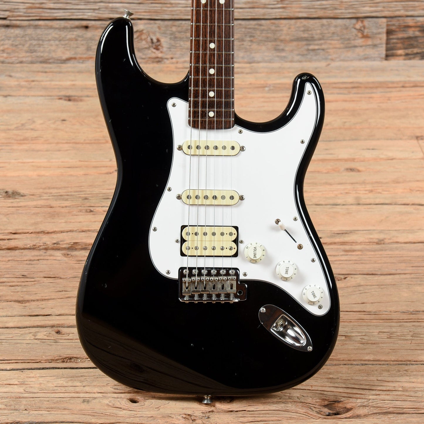 Fender ST-STD Stratocaster HSS Black Electric Guitars / Solid Body