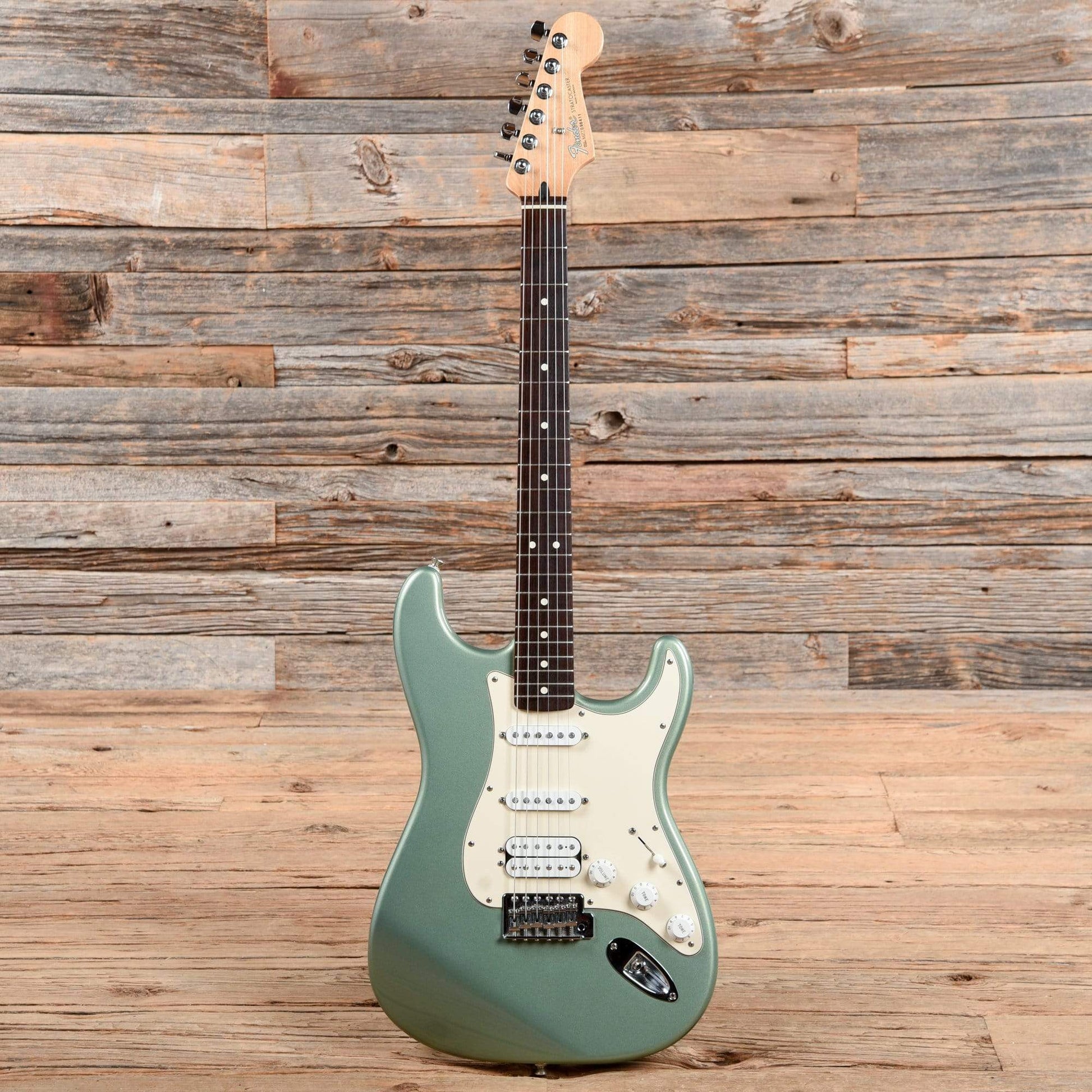 Fender Standard Stratocaster HSS Sage Green Metallic 2002 Electric Guitars / Solid Body