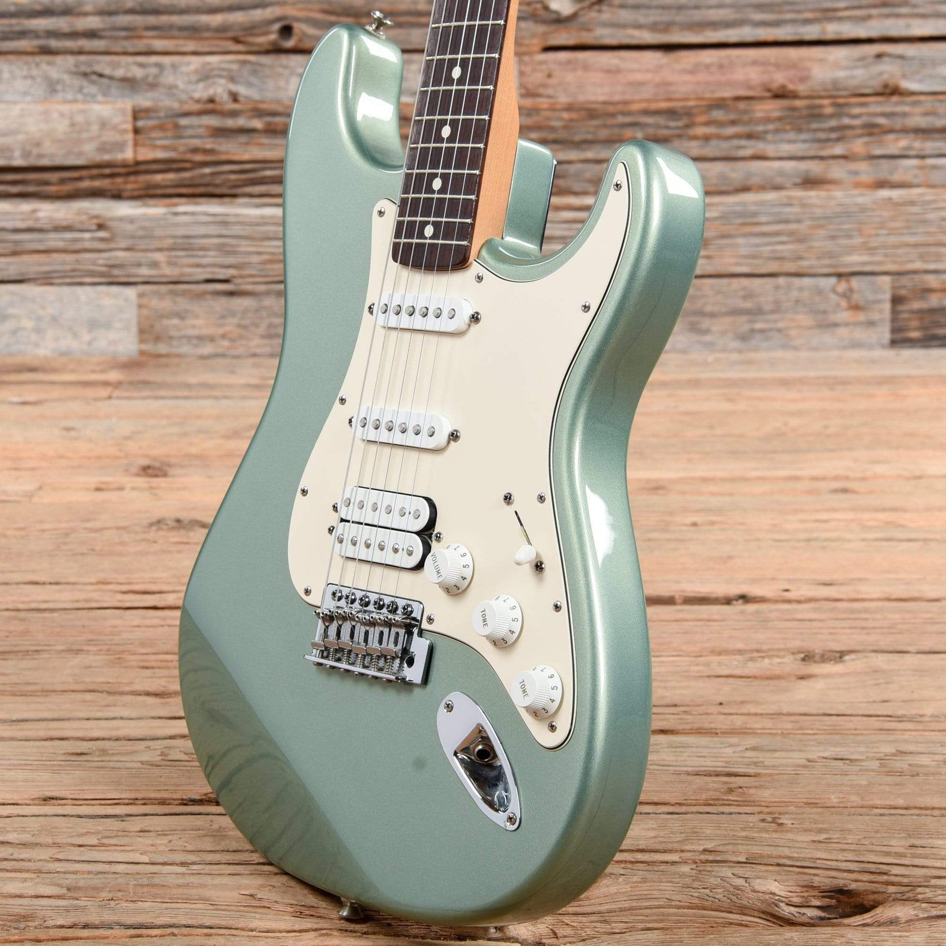 Fender Standard Stratocaster HSS Sage Green Metallic 2002 Electric Guitars / Solid Body