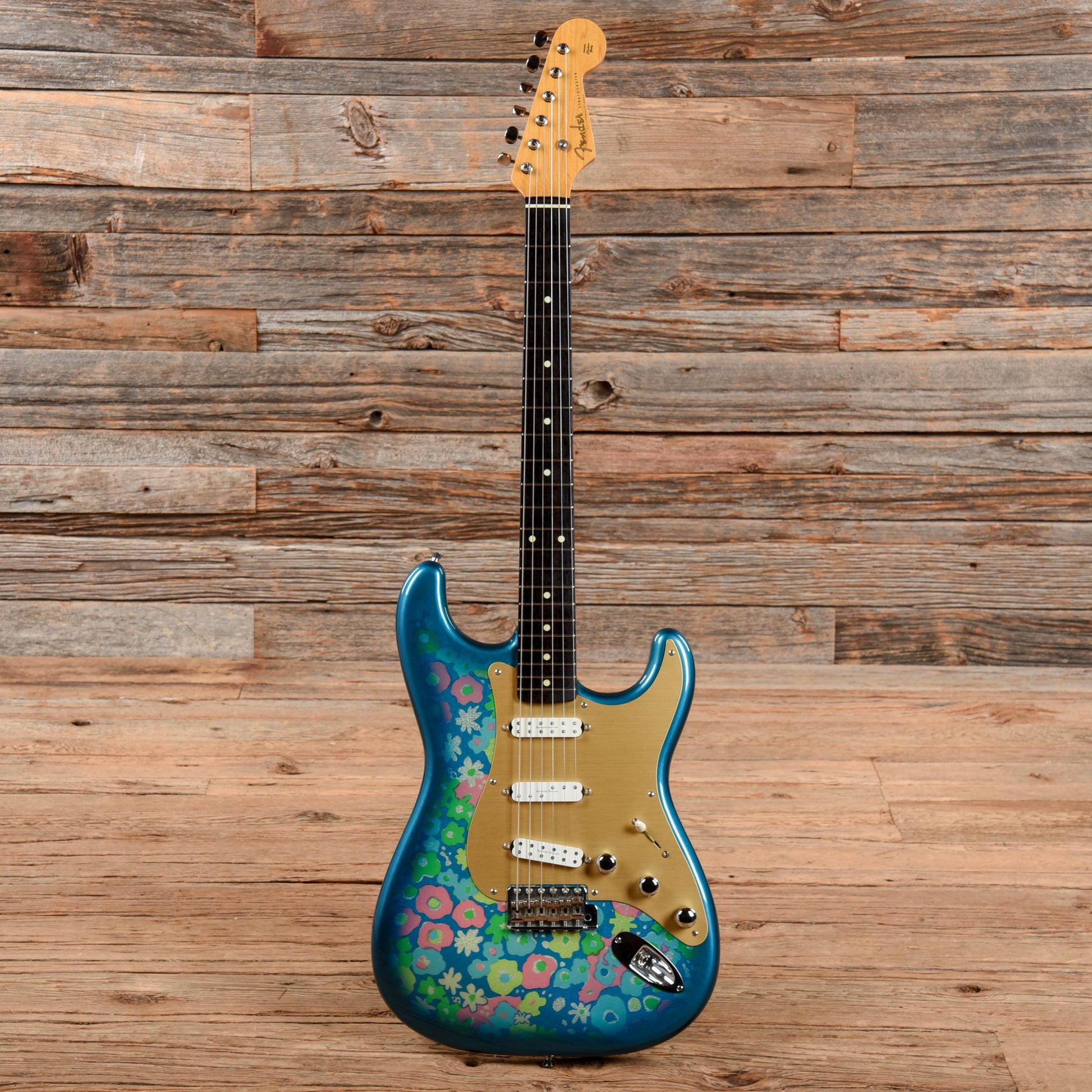 Fender Strat Floral Partscaster SD Everything Axe PUs Electric Guitars / Solid Body