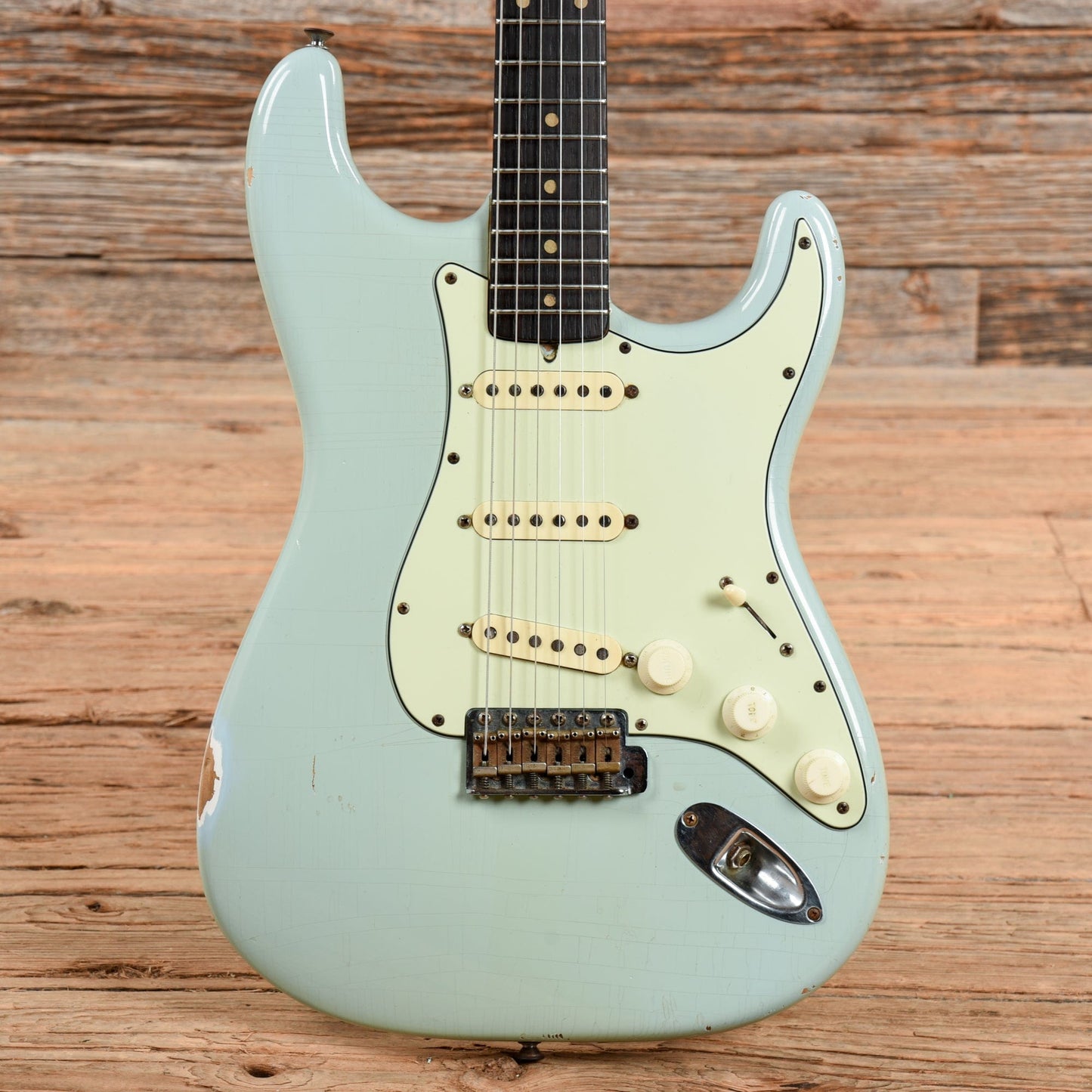 Fender Stratocaster Daphne Blue Refin 1962 Electric Guitars / Solid Body