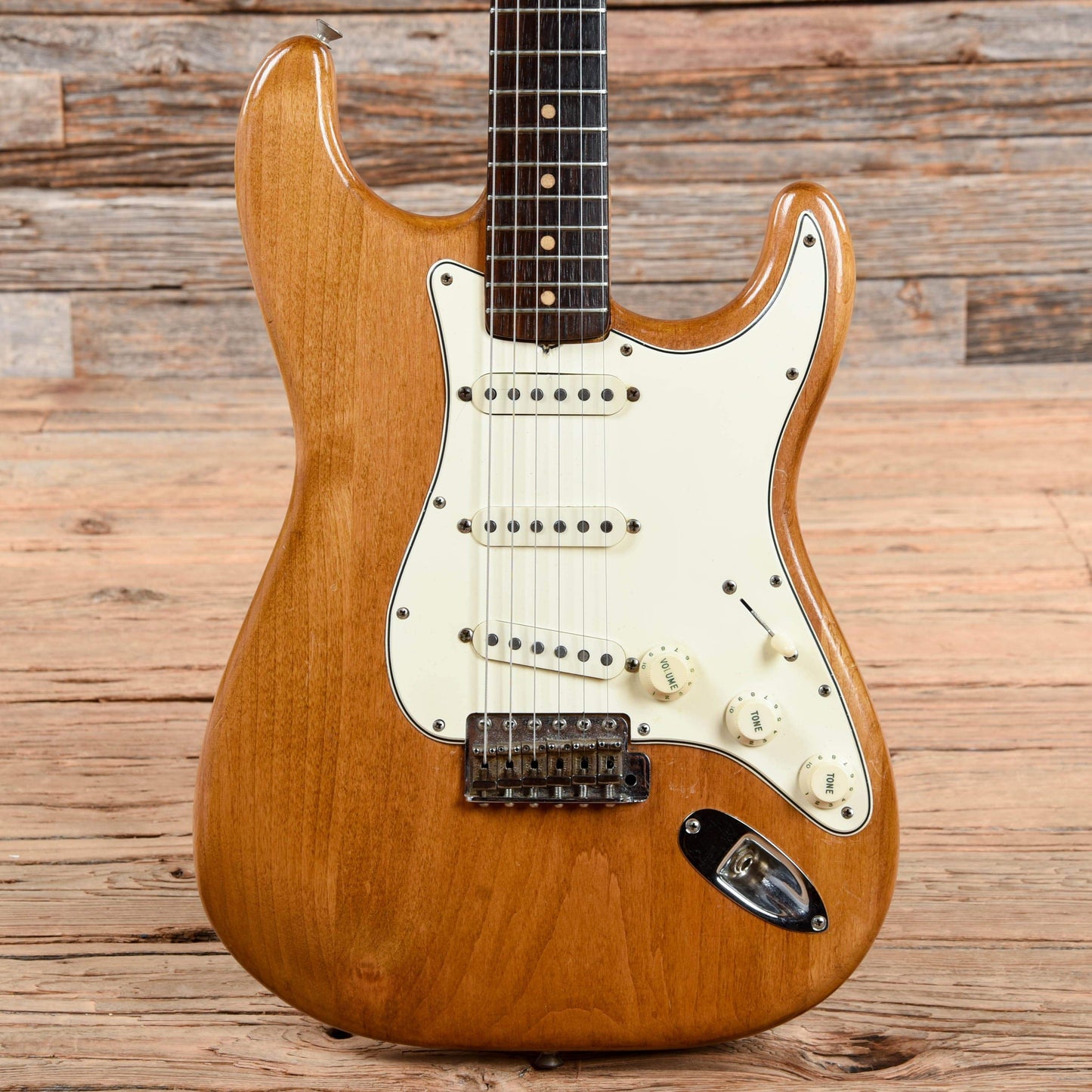 Fender Stratocaster Natural Refin 1965 Electric Guitars / Solid Body