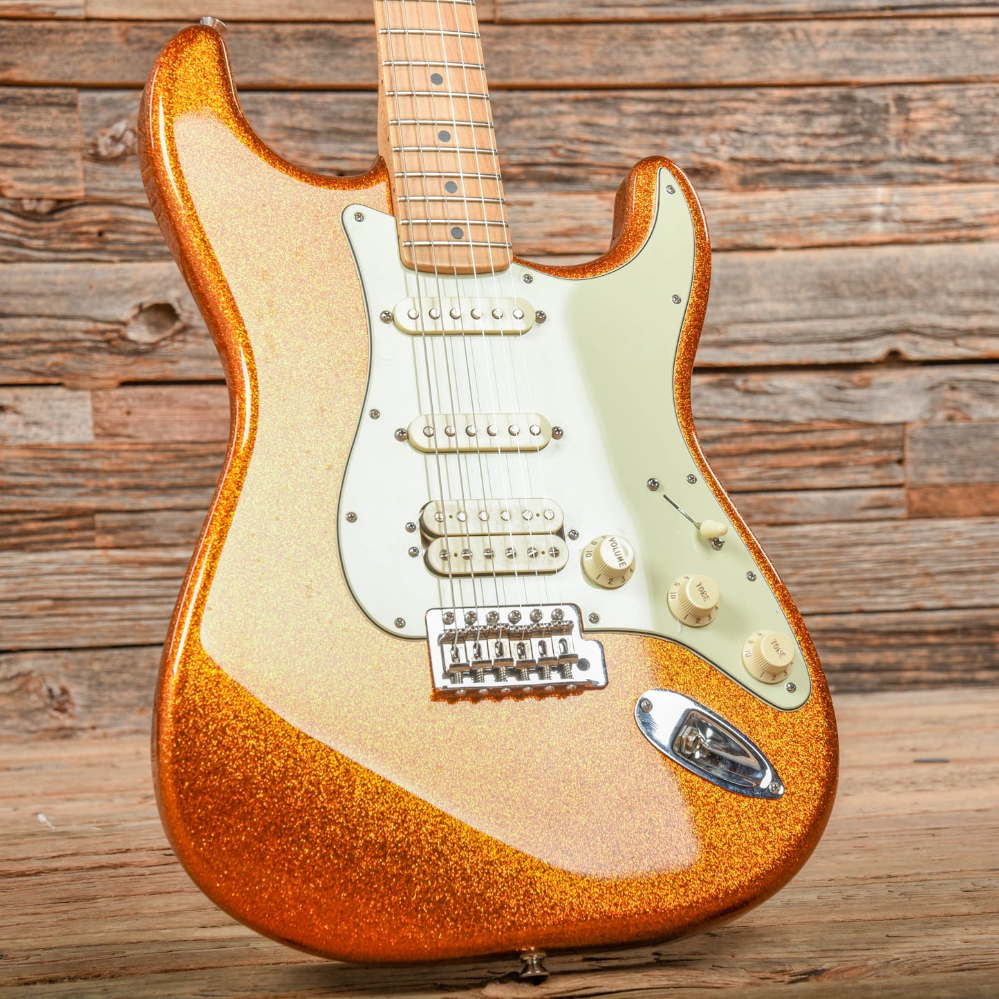 Fender Stratocaster Sunfire Orange Flake 2010 Electric Guitars / Solid Body