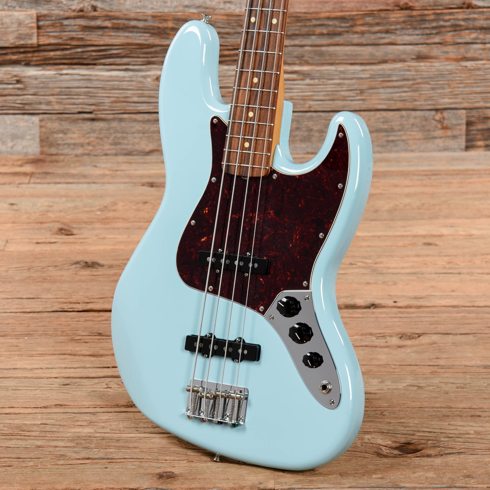 Fender Vintera 60s Jazz Bass Daphne Blue Electric Guitars / Solid Body